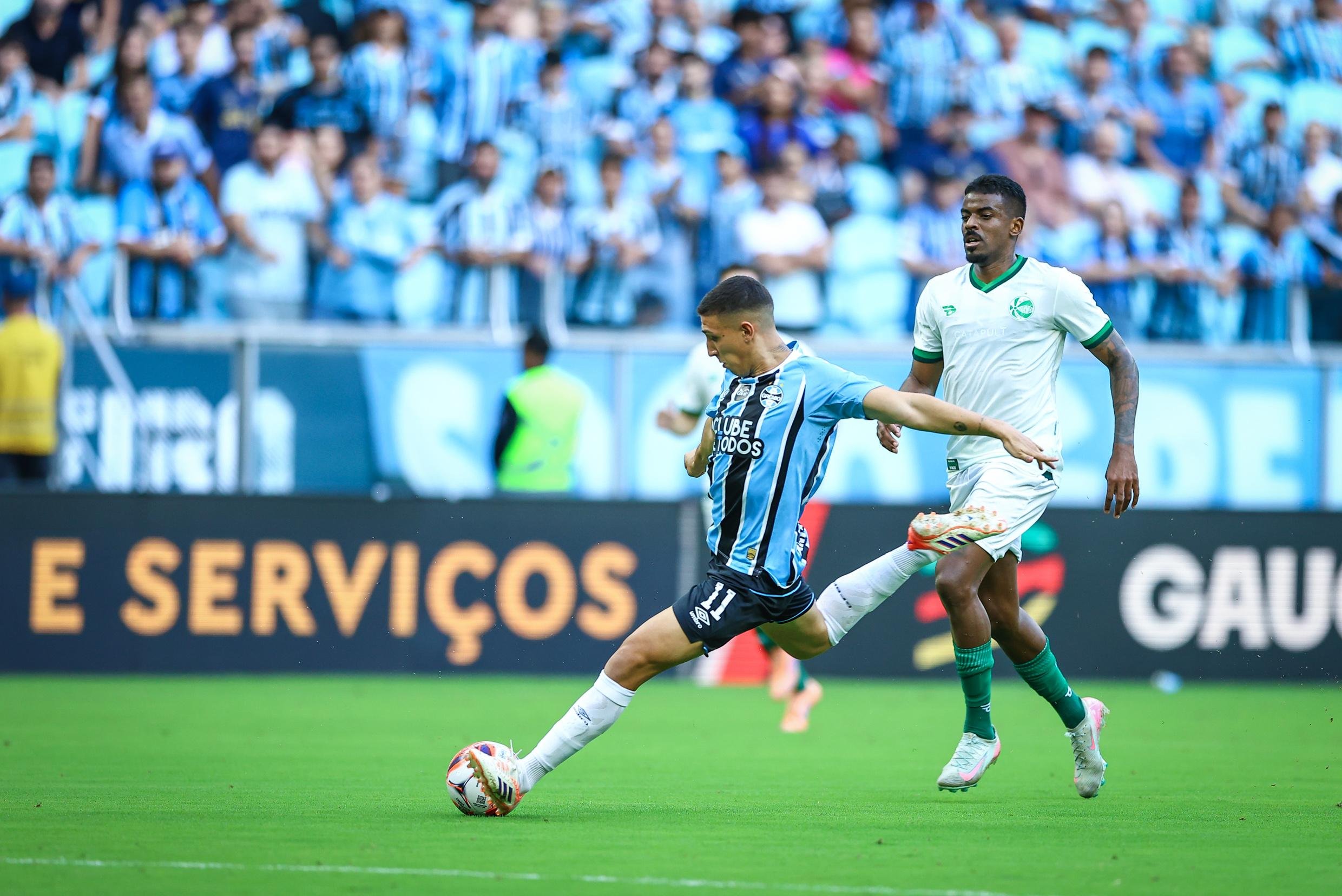 Monsalve estreou na temporada contra o Juventude