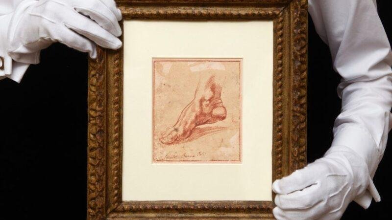 O pequeno esbo&ccedil;o &eacute; um dos quase 50 estudos que Michelangelo fez para a Capela Sistina