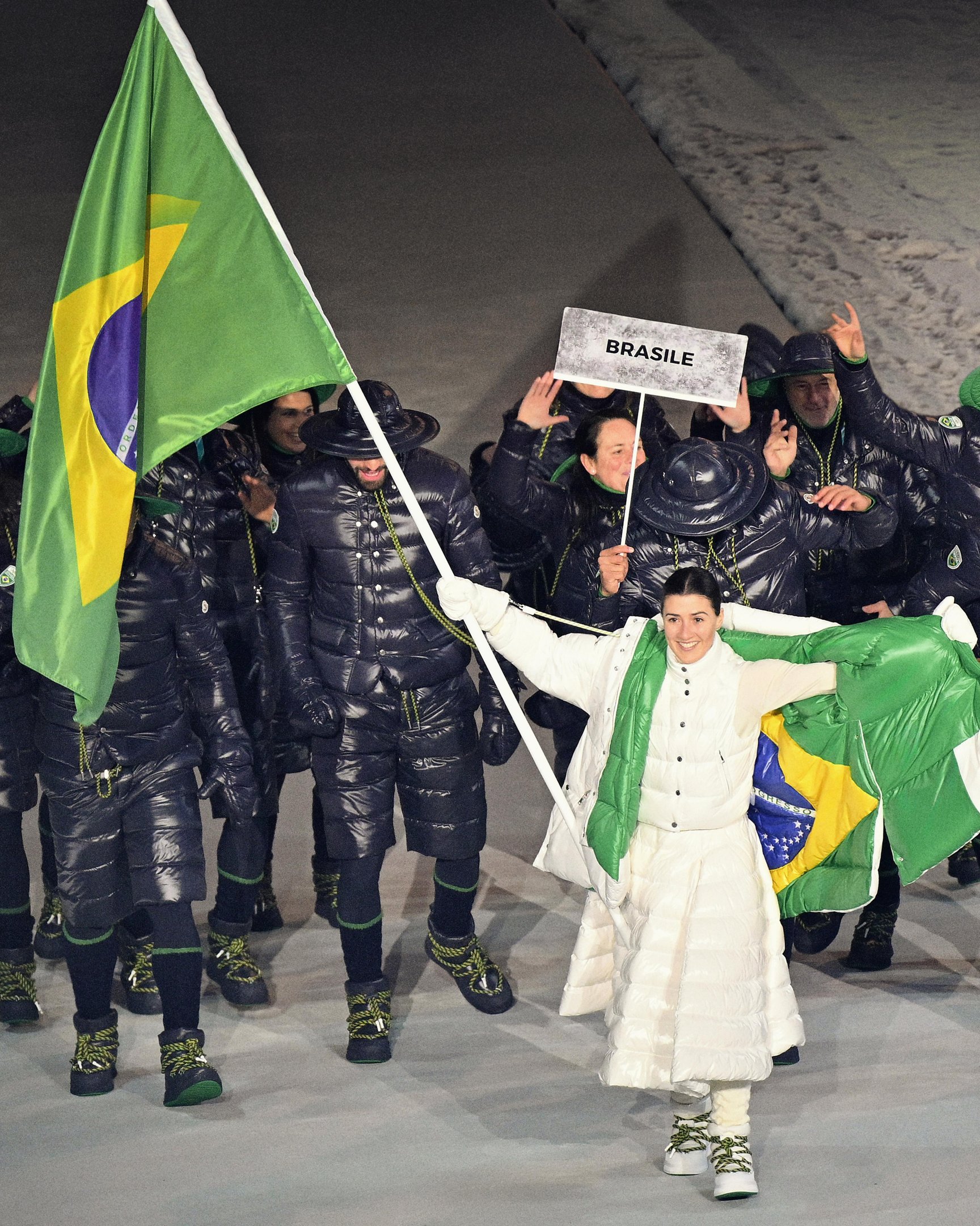 Delega&ccedil;&atilde;o do Brasil na cerim&ocirc;nia de abertura dos Jogos de Inverno de Milano Cortina 2026