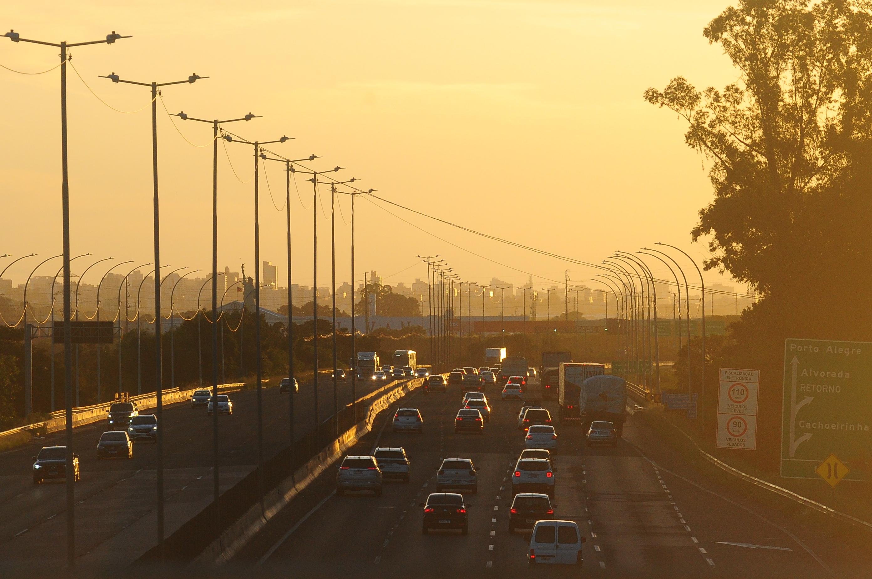 Chegada a Porto Alegre registra fluxo intenso no fim da tarde