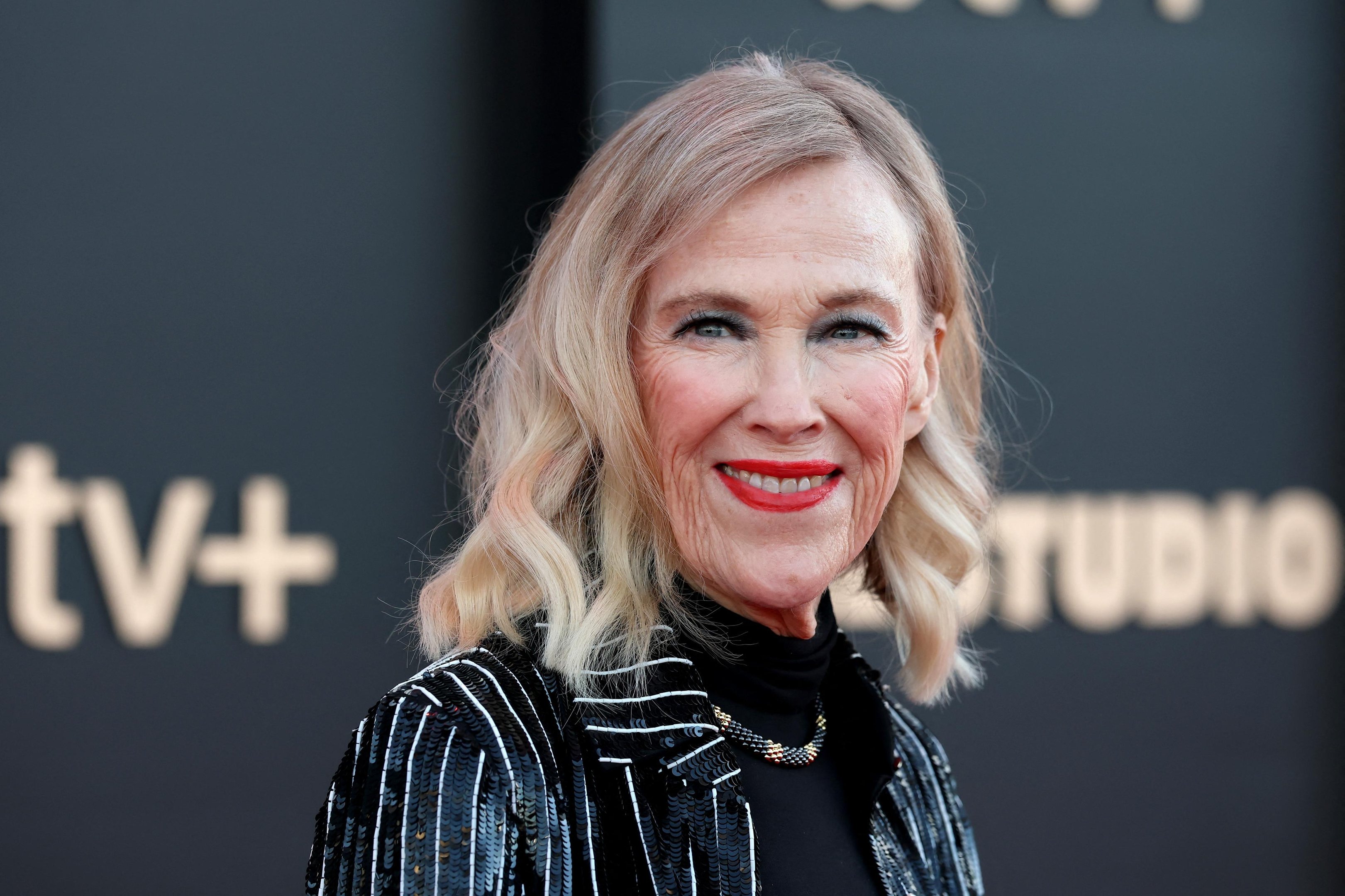 Atriz na estreia de "The Studio", em mar&ccedil;o de 2025