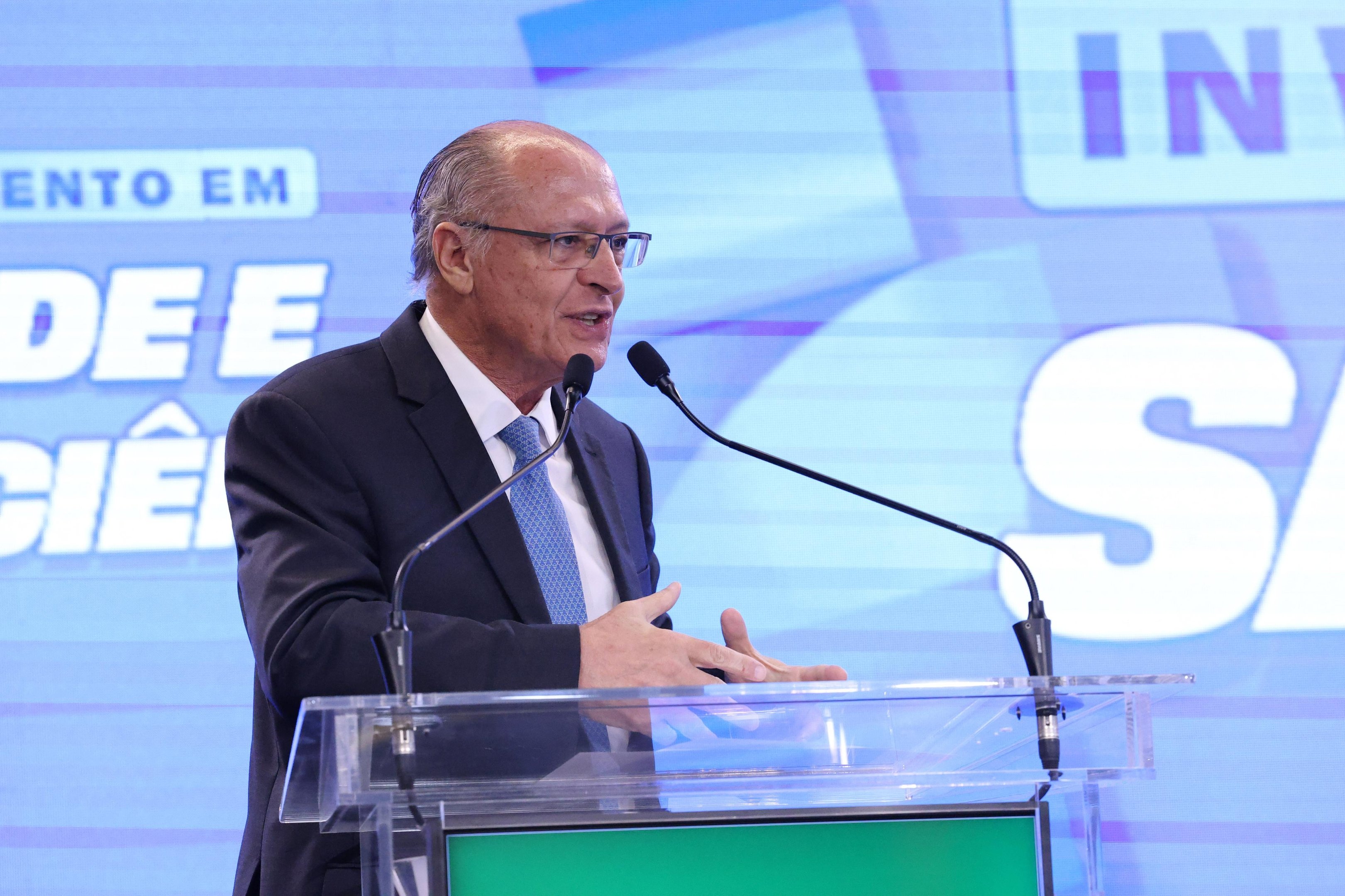 Vice-presidente da Rep&uacute;blica e ministro do Desenvolvimento, Ind&uacute;stria, Com&eacute;rcio e Servi&ccedil;os (MDIC), Geraldo Alckmin
