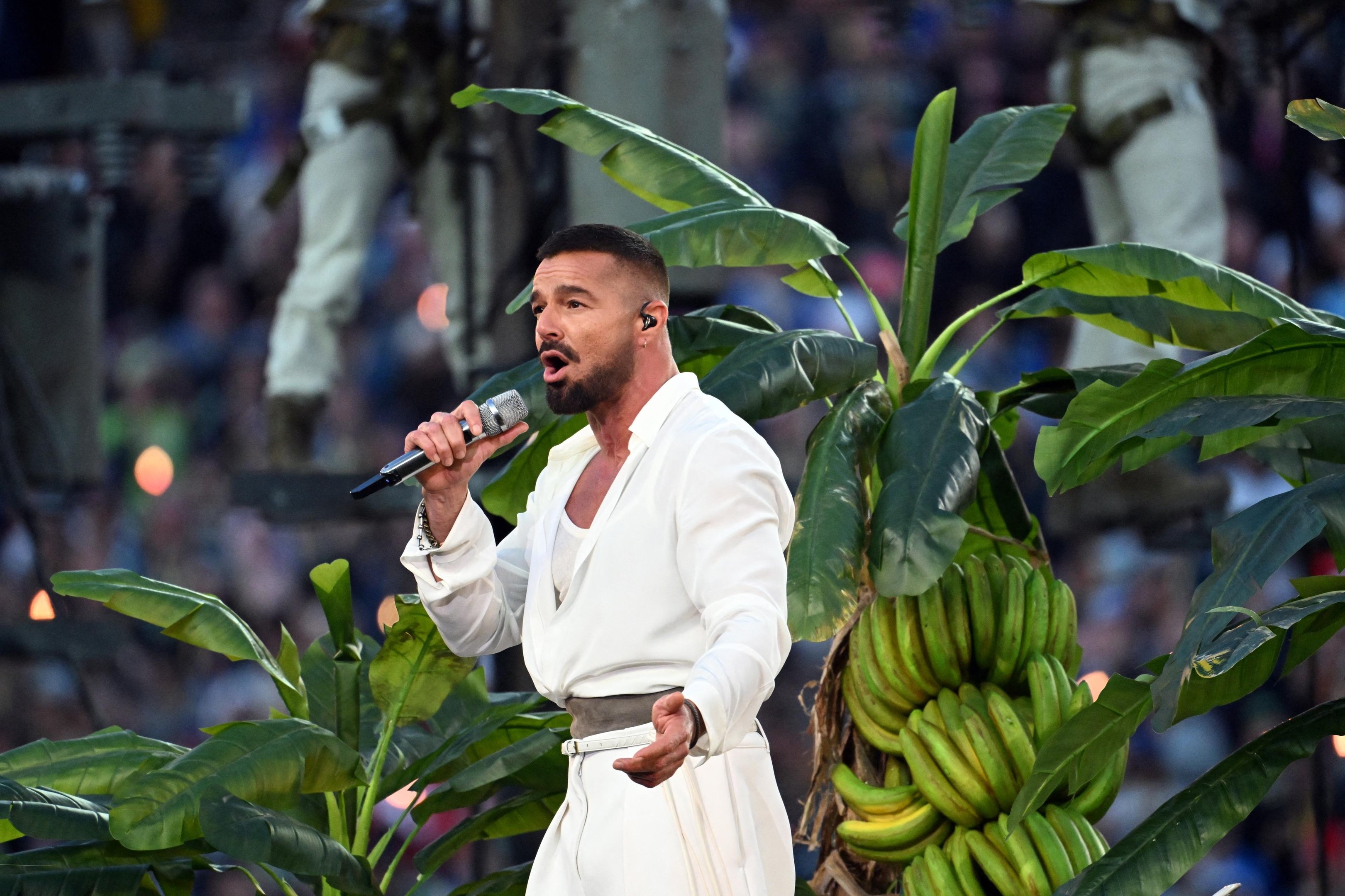 Ricky Martin cantou &ldquo;Lo que le pas&oacute; a Hawaii&rdquo;, can&ccedil;&atilde;o de &ldquo;DeB&Iacute; TiRAR M&aacute;S FOToS&rdquo;,durante o Super Bowl