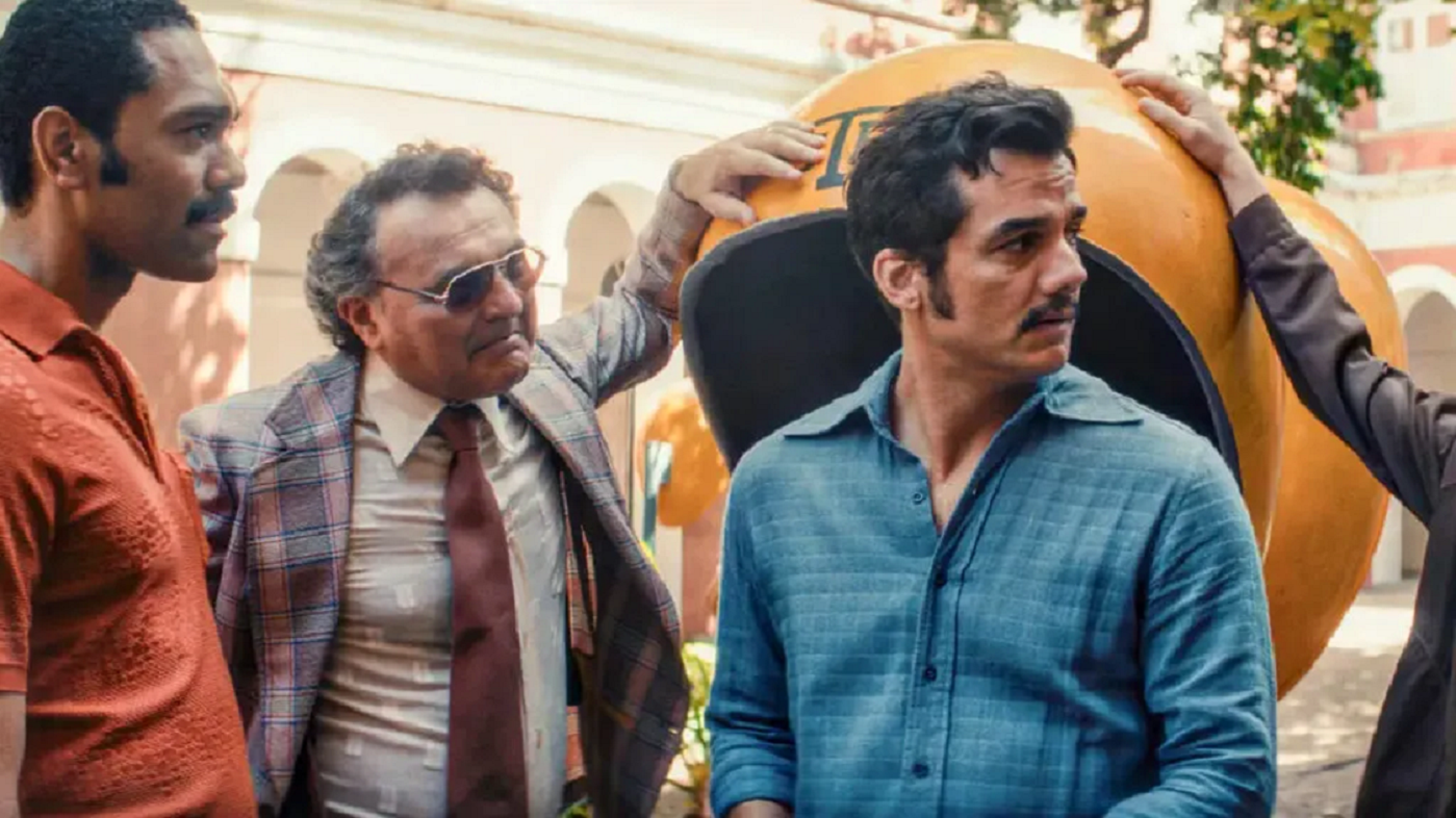 &Iacute;talo Martins, Rob&eacute;rio Di&oacute;genes e Wagner Moura em cena do filme "O Agente Secreto", que tem quatro indica&ccedil;&otilde;es ao Oscar 2026