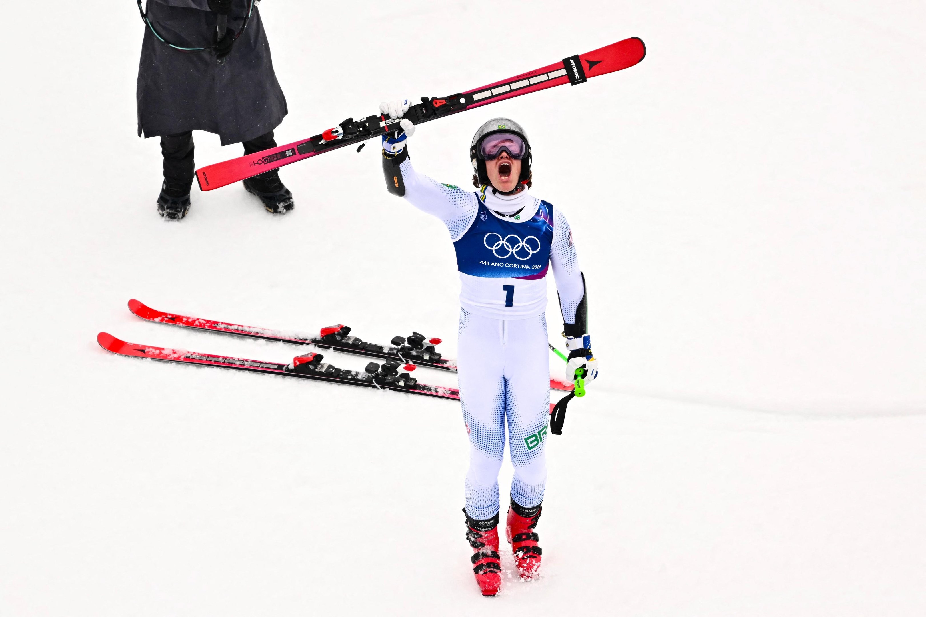 Lucas Pinheiro Braathen conquistou ouro in&eacute;dito para o Brasil na hist&oacute;ria dos Jogos Ol&iacute;mpicos de Inverno