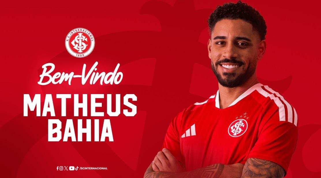 Matheus Bahia assinou por dois anos com o Inter