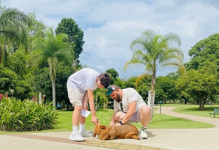 Cachorrinha Fanny ganhou uma nova fam&iacute;lia por interm&eacute;dio do site Me Adota
