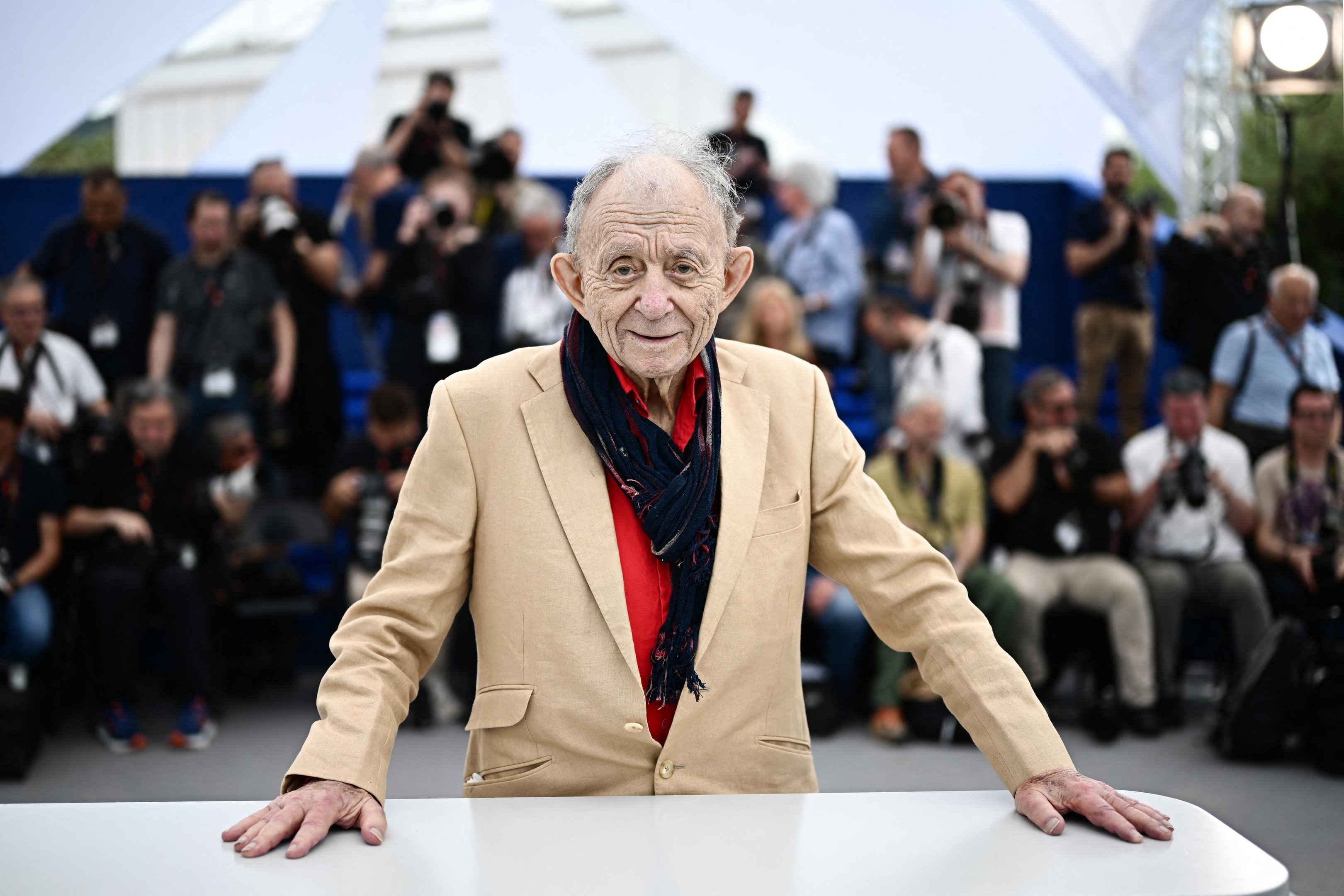 Frederick Wiseman durante a 77&ordf; edi&ccedil;&atilde;o do Festival de Cinema de Cannes