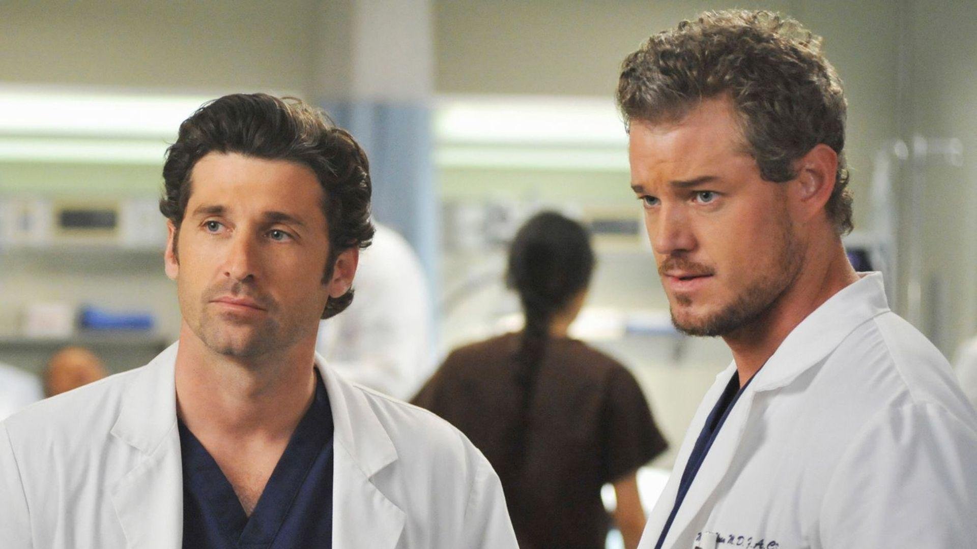 Atores Patrick Dempsey e Eric Dane, que interpretavam respectivamente o dr. Derek Shepherd e o dr. Mark Sloan, em Grey's Anathomy