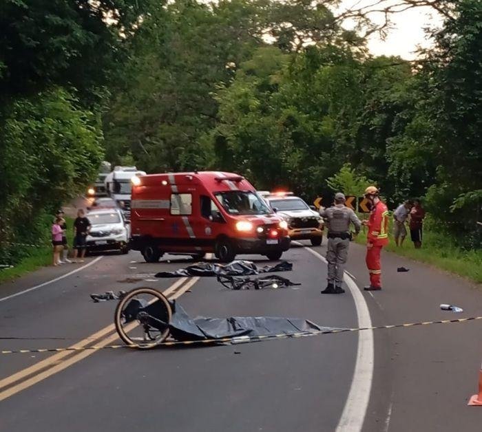 Ciclistas morreram ap&oacute;s atropelamento em Tr&ecirc;s Coroas