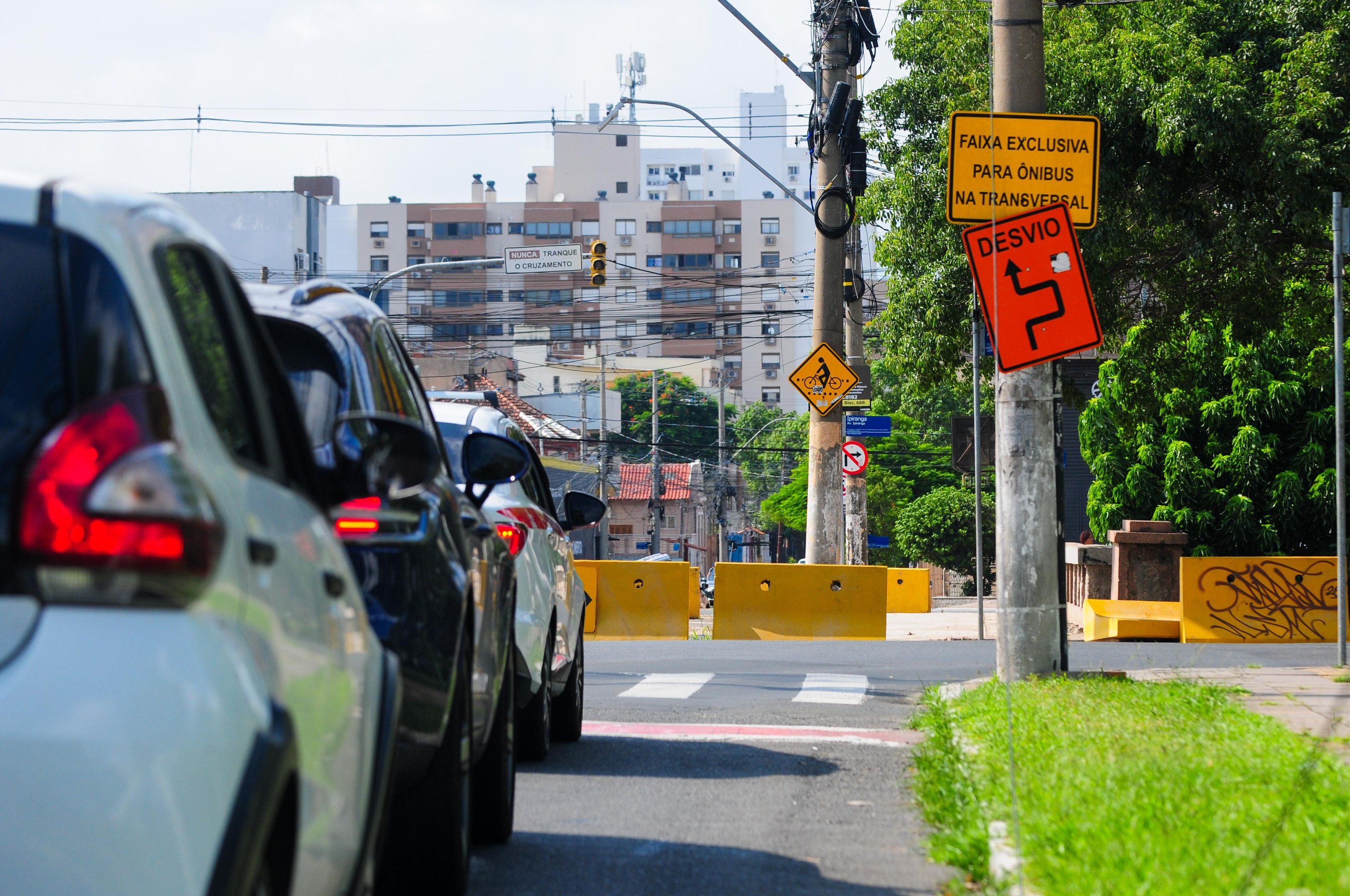 Obras causam bloqueios em vias como a avenida Ipiranga