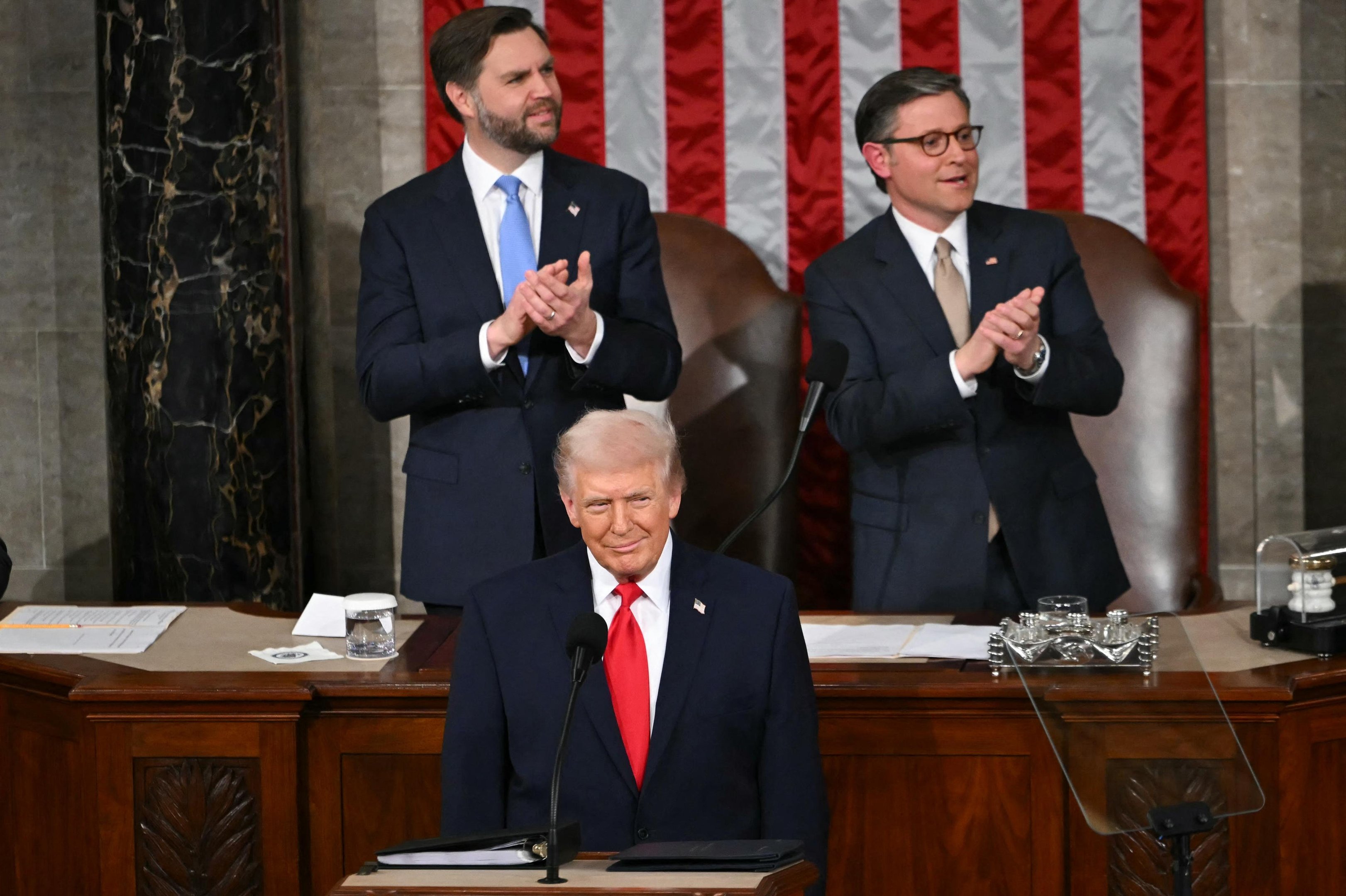 Trump proferiu longo discurso ao Congresso