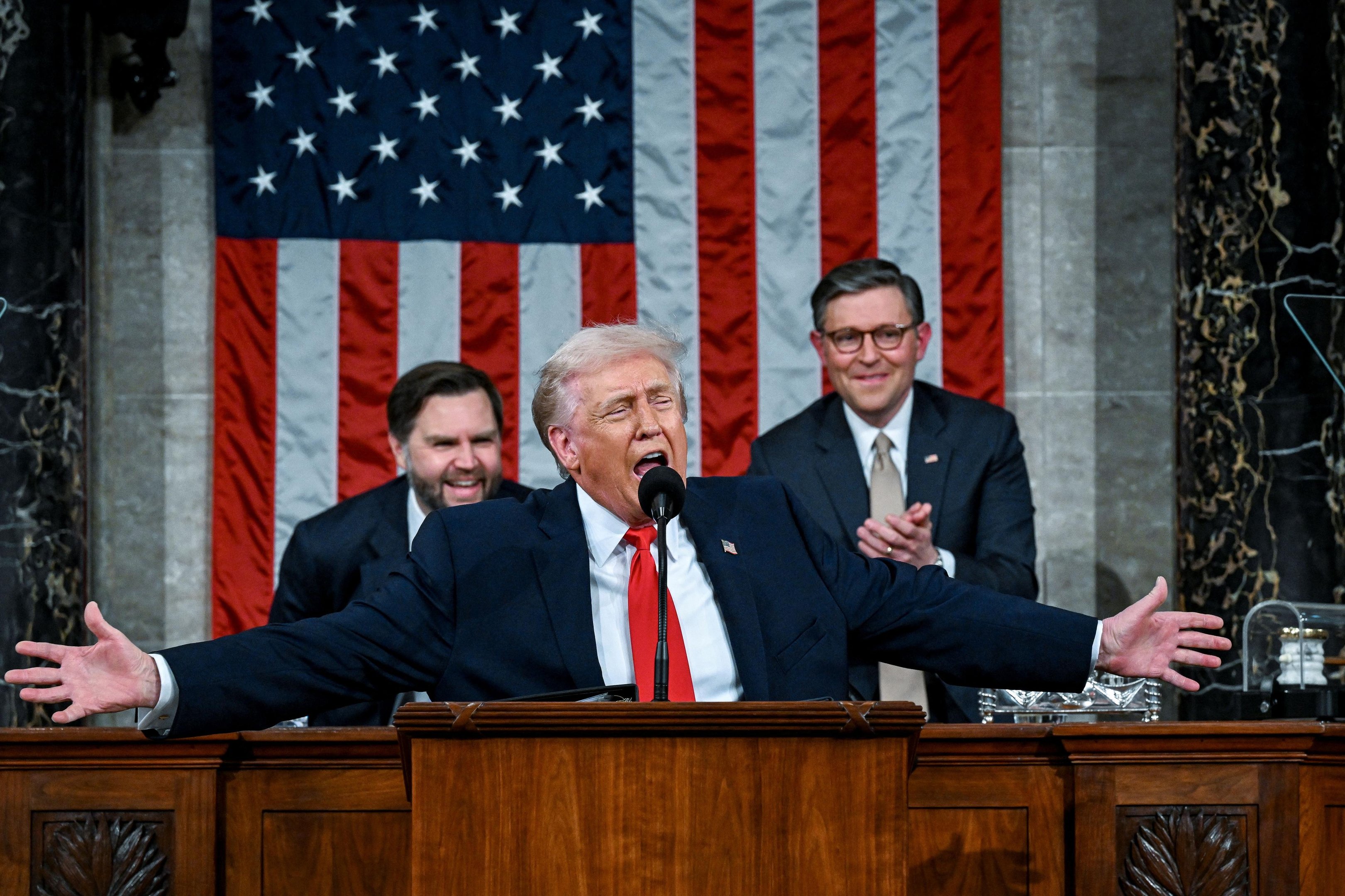 Donald Trump fez o discurso mais longo da hist&oacute;ria sobre o Estado da Uni&atilde;o