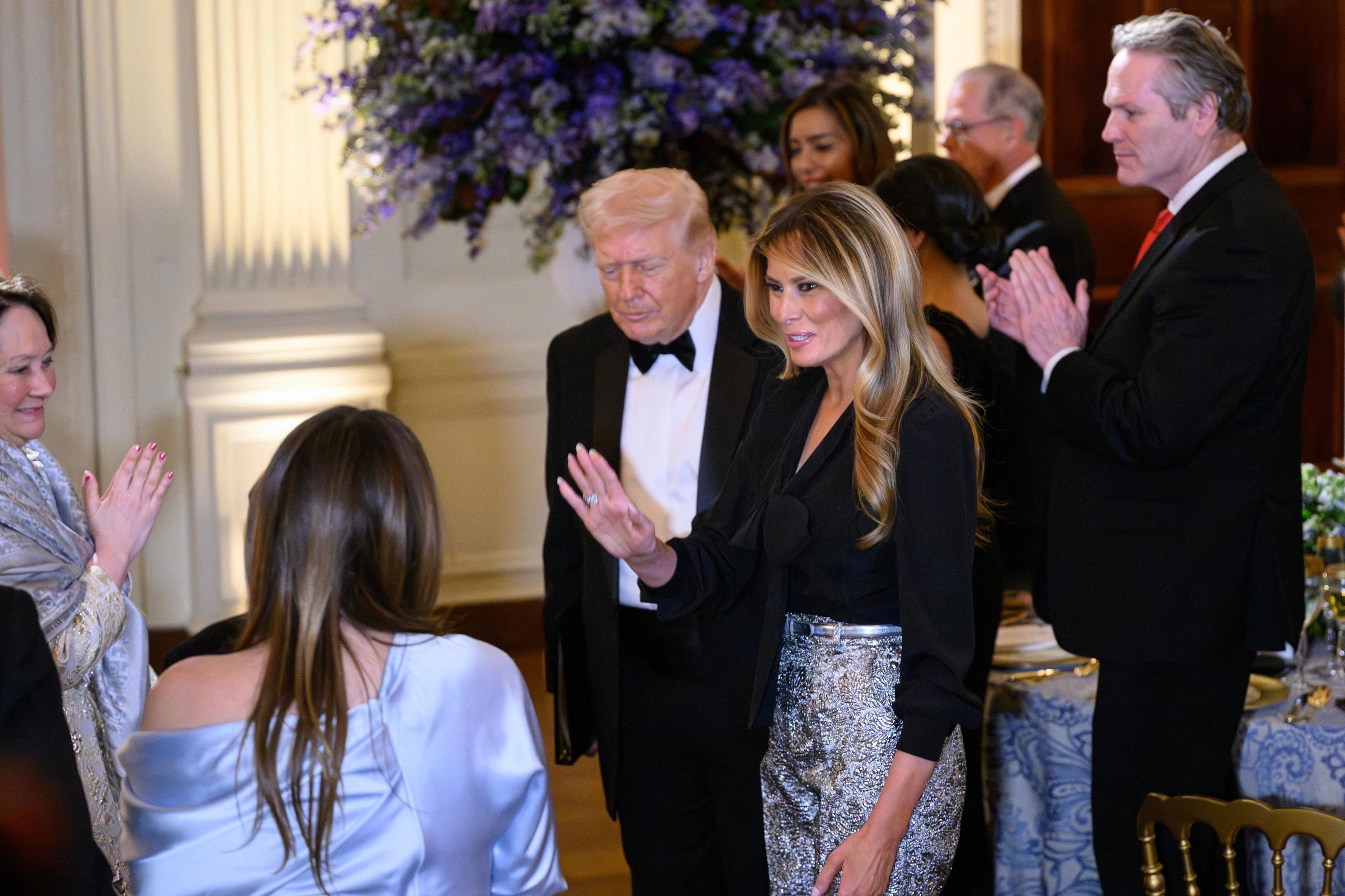 Primeira-dama dos Estados Unidos, Melania Trump, e o presidente Donald Trump
