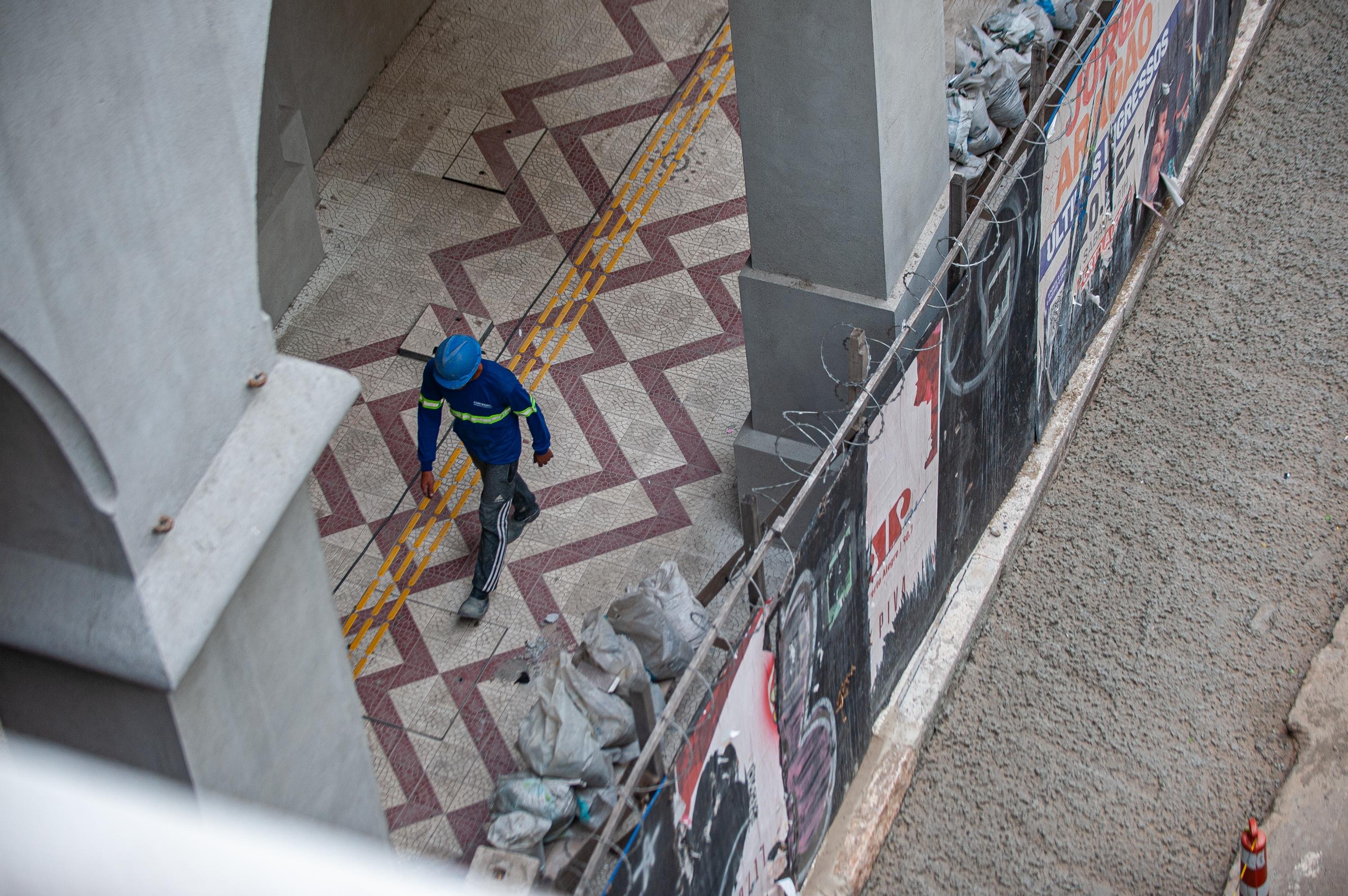 Obras do Viaduto Ot&aacute;vio Rocha