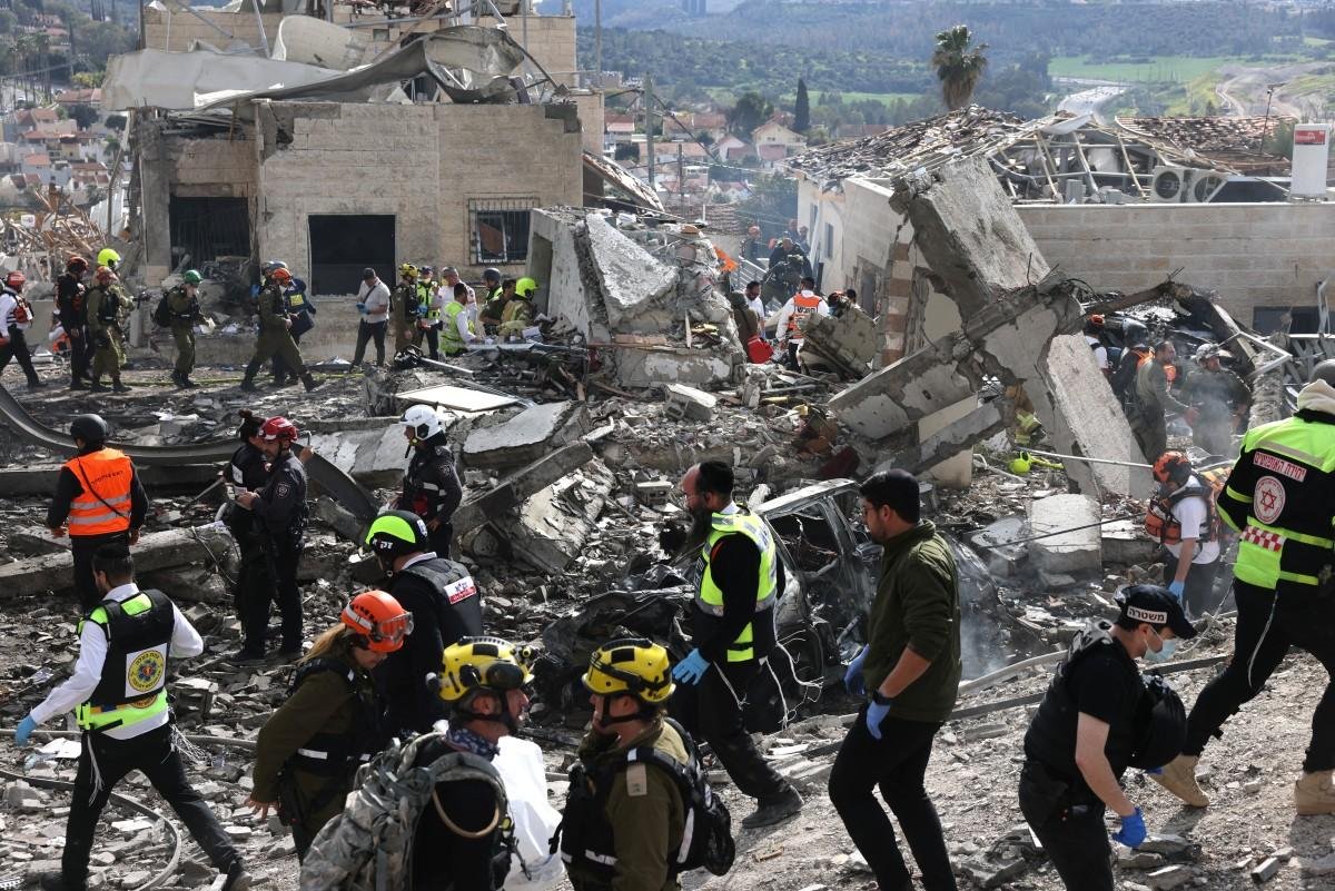 &Aacute;rea foi isolada ap&oacute;s um ataque com m&iacute;sseis perto de Bet Shemesh, a cerca de 30 quil&ocirc;metros a oeste de Jerusal&eacute;m