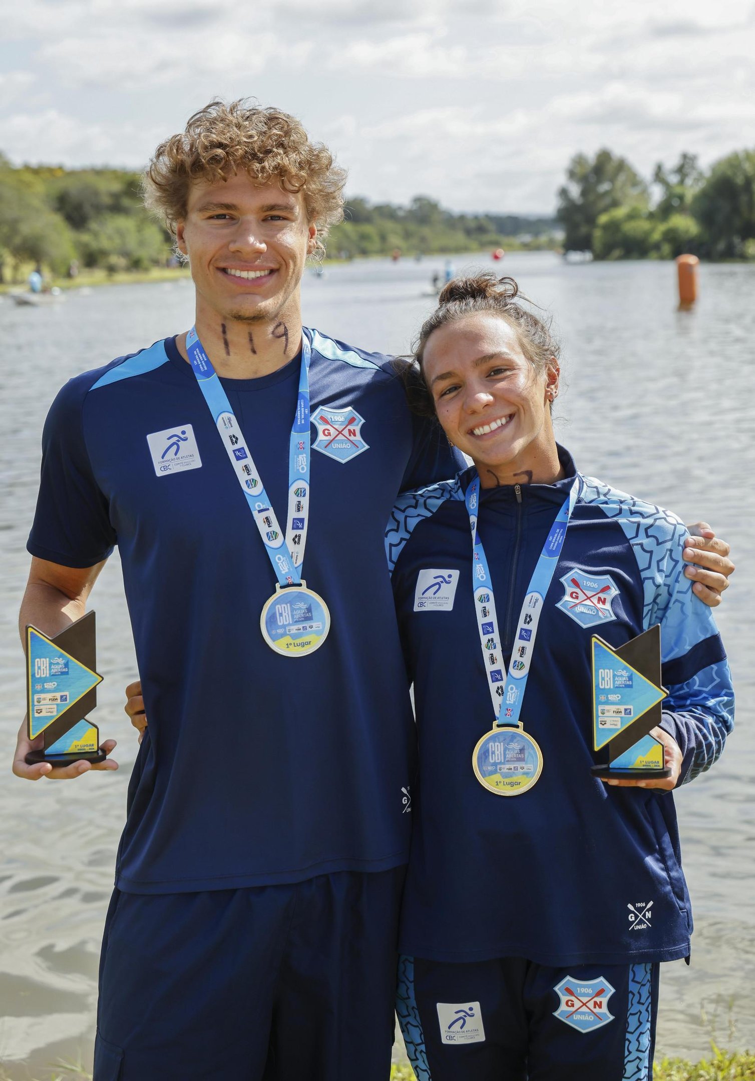 Matheus Cunha e Julia Pereira foram os campe&otilde;es na prova dos 3km