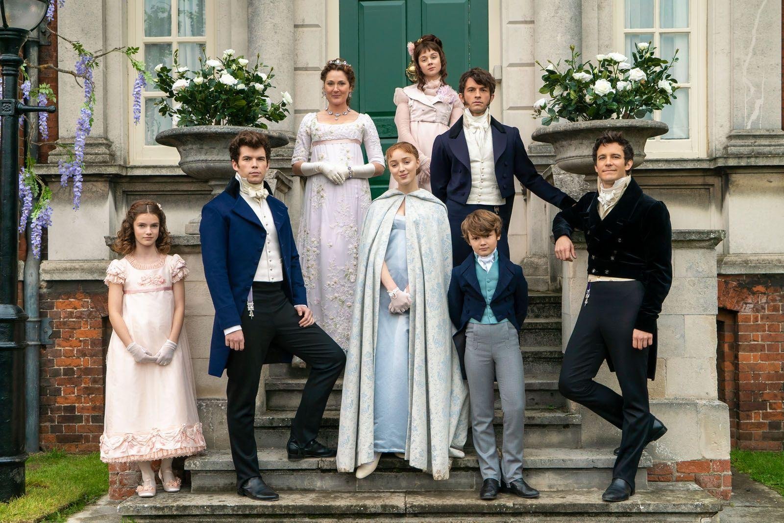 Fam&iacute;lia Bridgerton na primeira temporada da s&eacute;rie