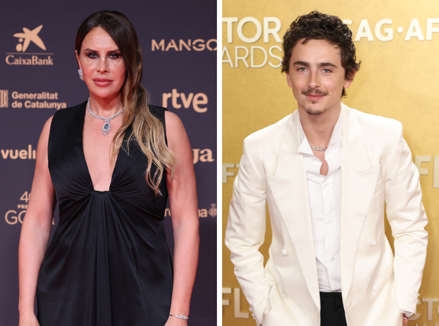 Karla Sofia Gascon e Timothee Chalamet