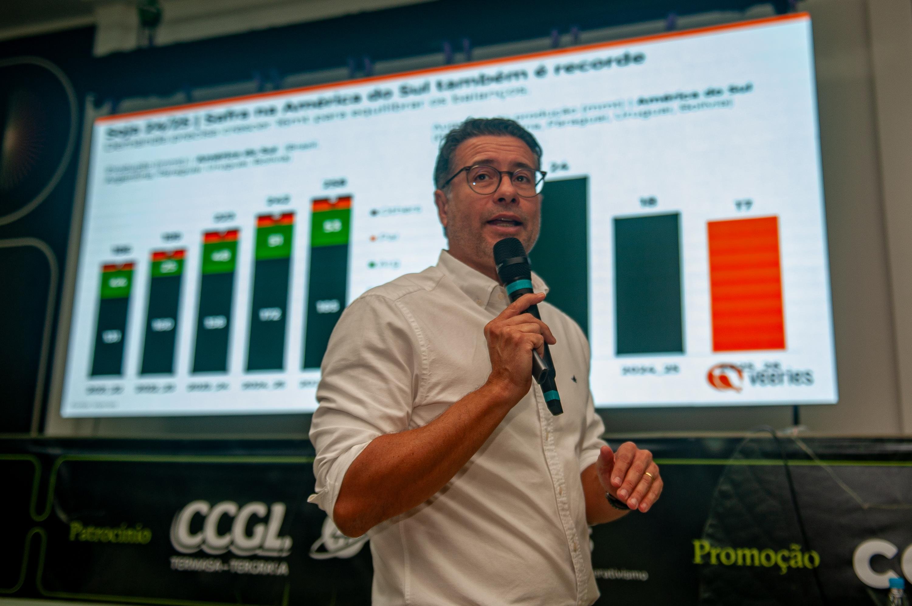 Marcos Rubin, especialista em commodities, no 36&ordm; F&oacute;rum Nacional da Soja