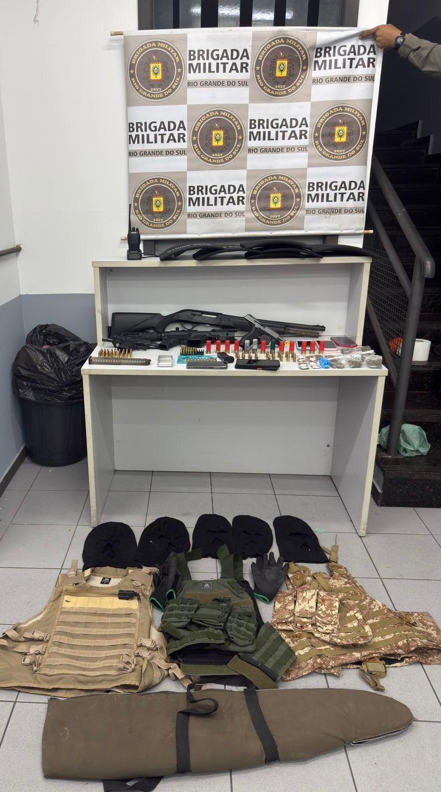 Armas foram apreendidas ap&oacute;s confronto em Novo Hamburgo