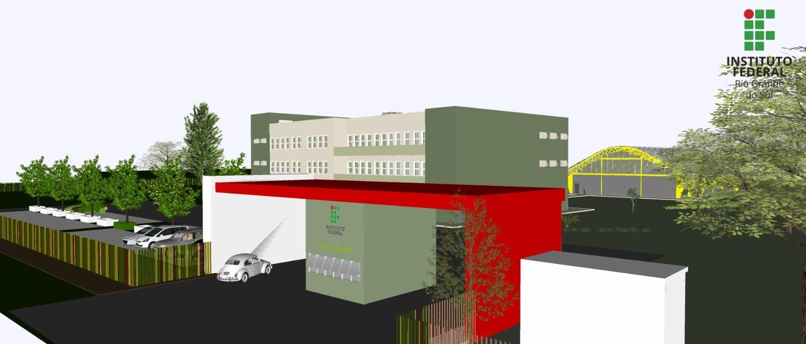 &Aacute;rea do Campus tem uma extens&atilde;o de 16,4 hectares