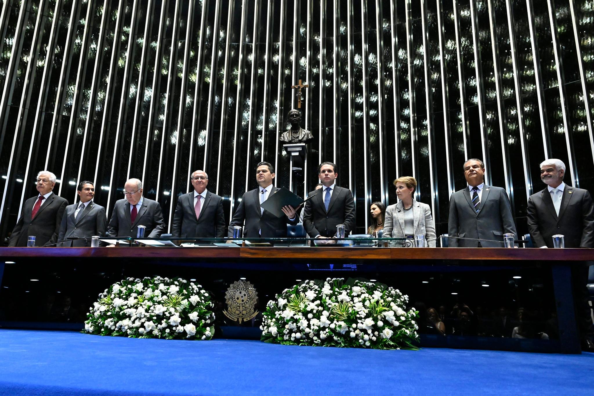 Sess&atilde;o solene tem presen&ccedil;a de vice-presidente Geraldo Alckmin e presidentes do Senado e da C&acirc;mara para ratificar o pacto comercial