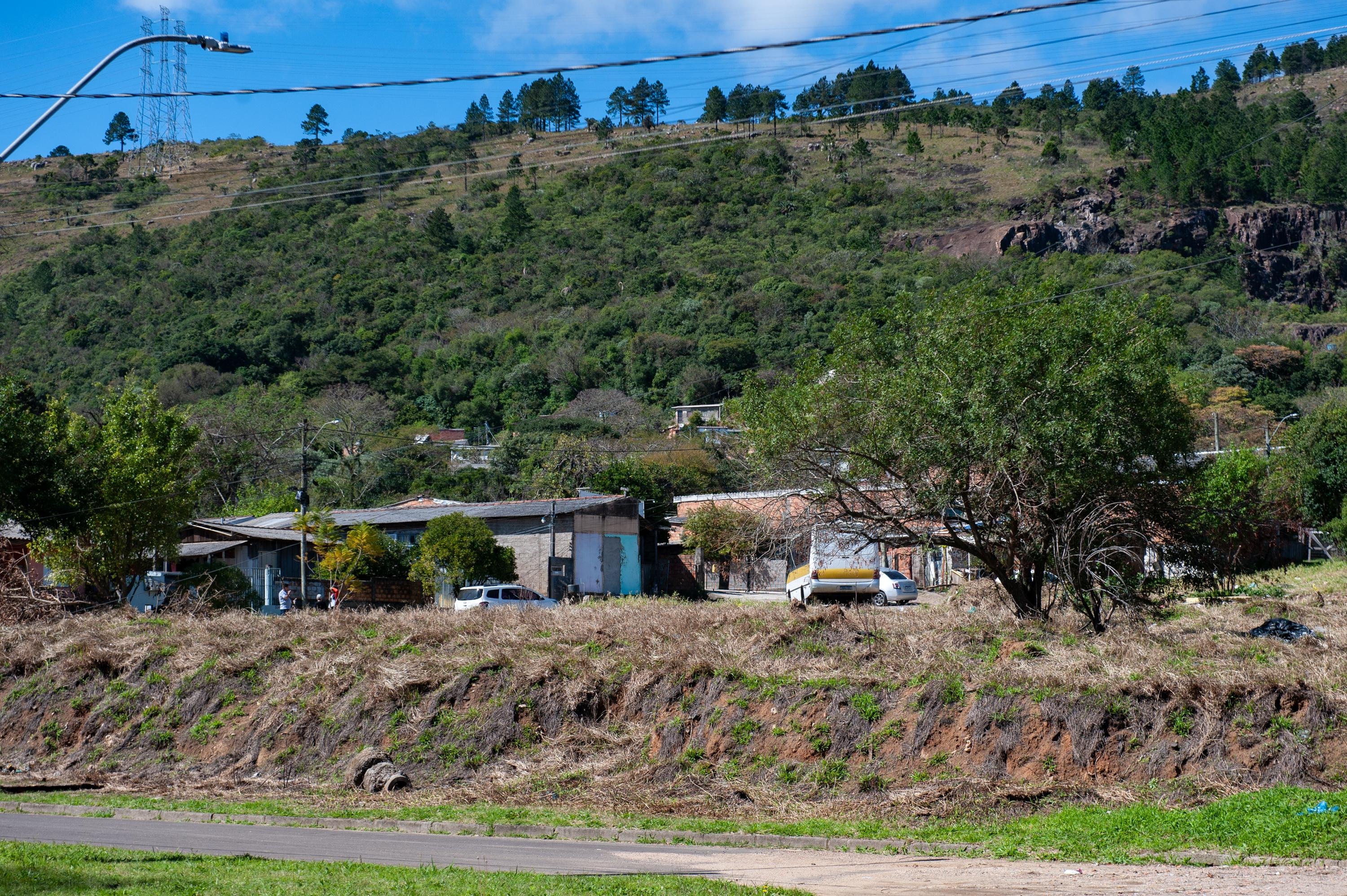 Foto da Vila das Laranjeiras, na regi&atilde;o onde homem foi esfaqueado, em Porto Alegre