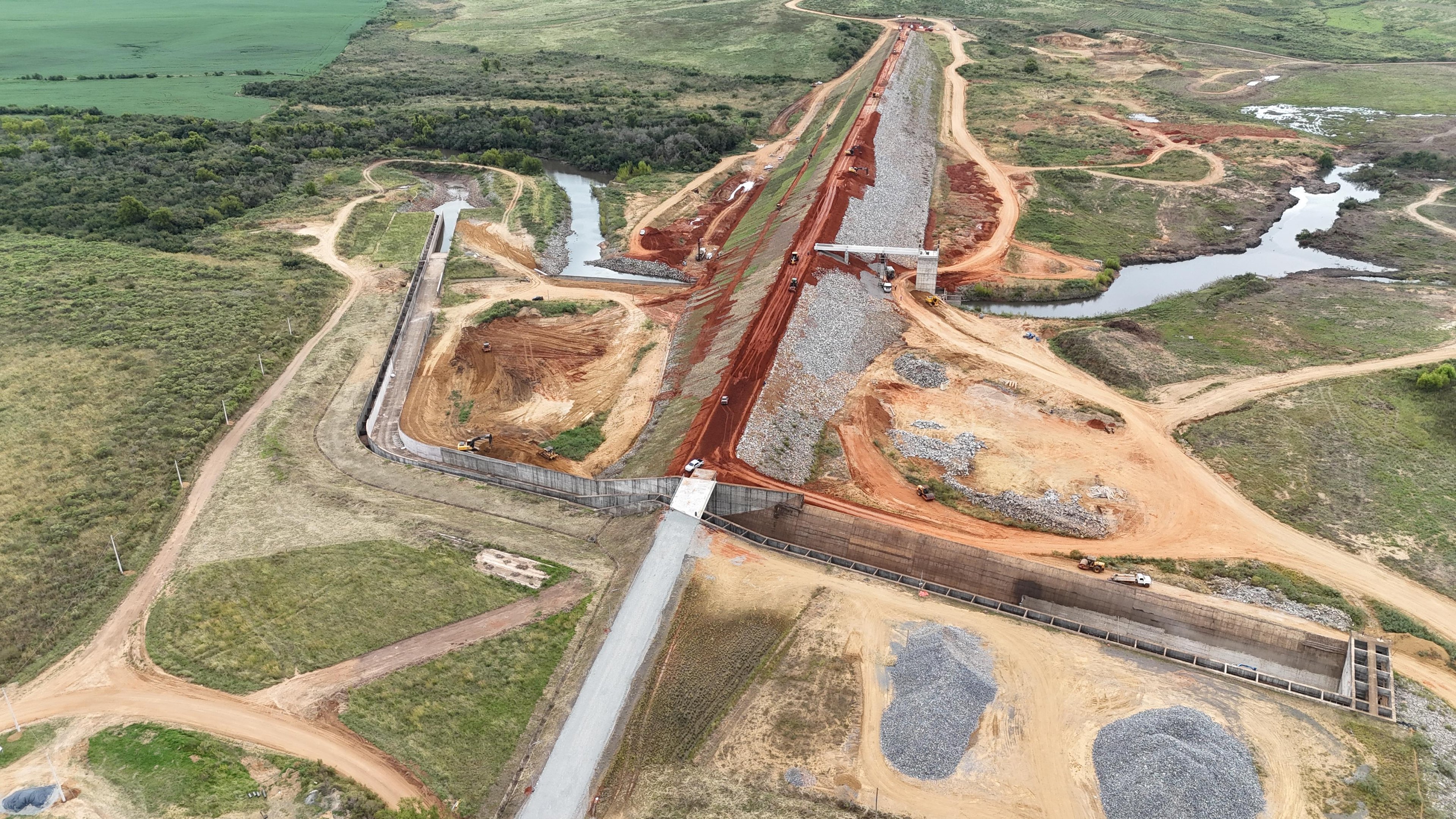 Barragem do arroio Jaguari fica entre os munic&iacute;pios de Lavras do Sul, Ros&aacute;rio do Sul e S&atilde;o Gabriel, na regi&atilde;o da Campanha