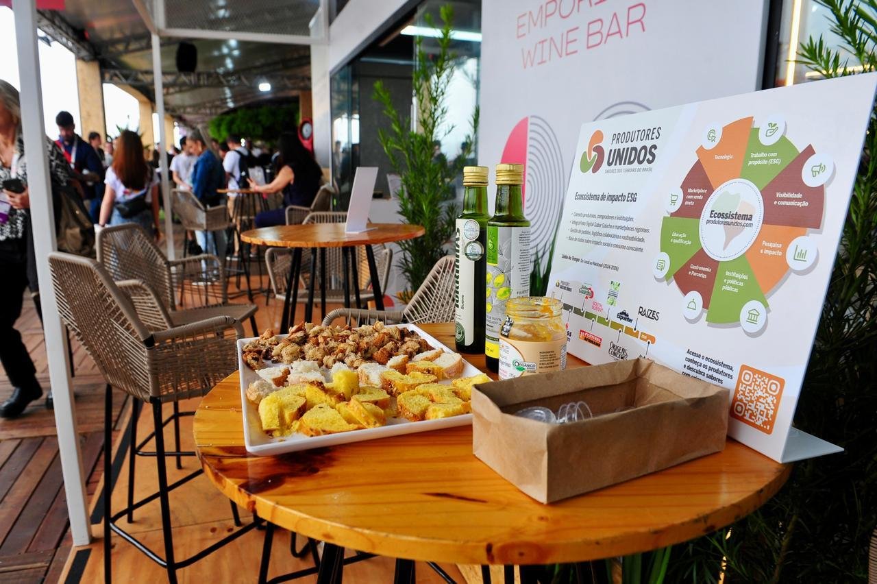 O South Summit conta com um estande dedicado &agrave; comercializa&ccedil;&atilde;o de produtos da agricultura familiar ga&uacute;cha