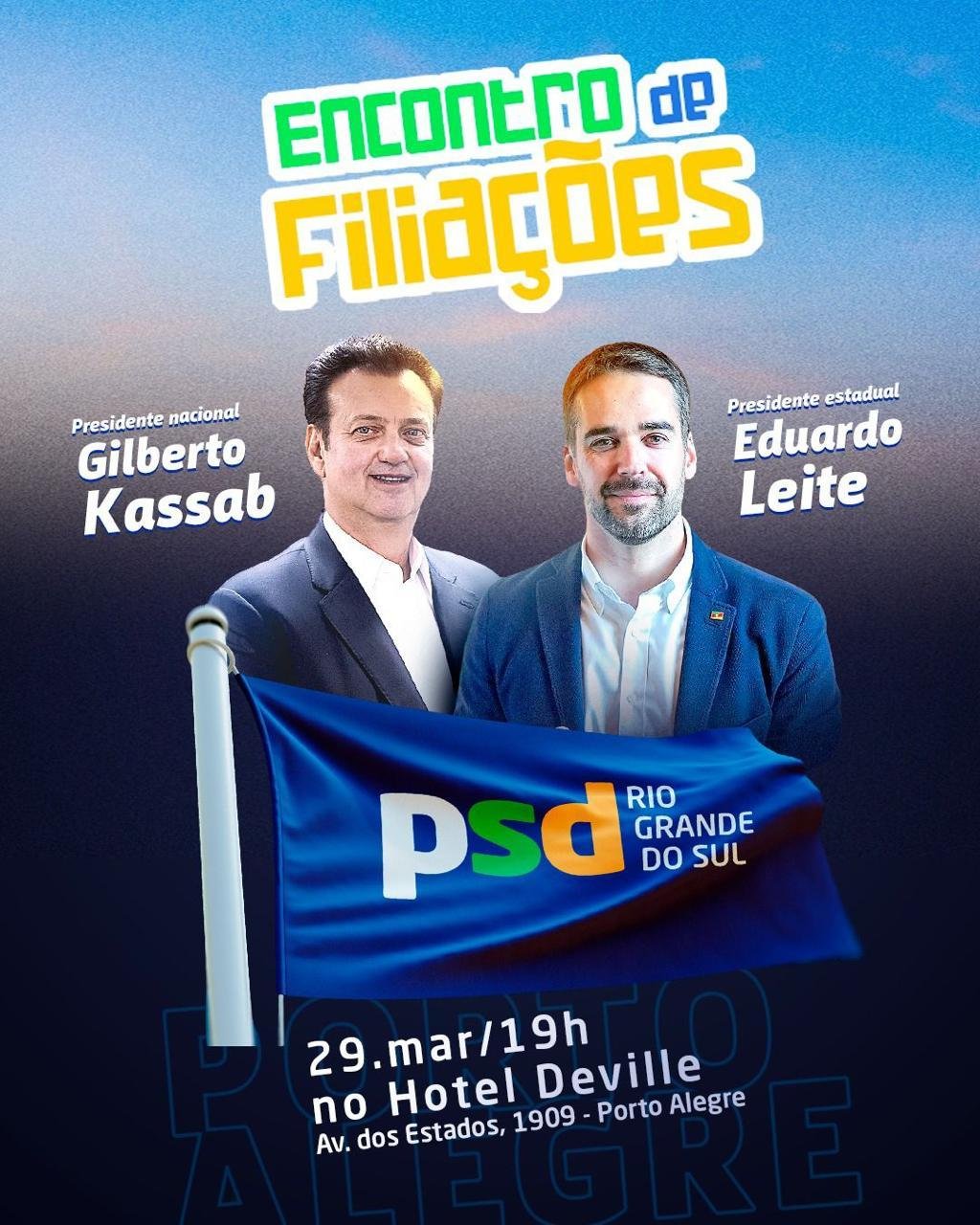 PSD divulgou convite para o ato