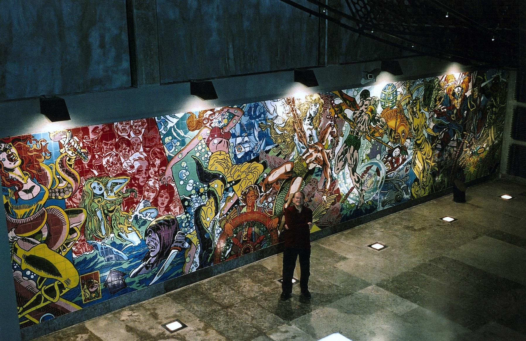 Artista visual island&ecirc;s&nbsp;Err&oacute; com produ&ccedil;&atilde;o realizada em esta&ccedil;&atilde;o de metr&ocirc;