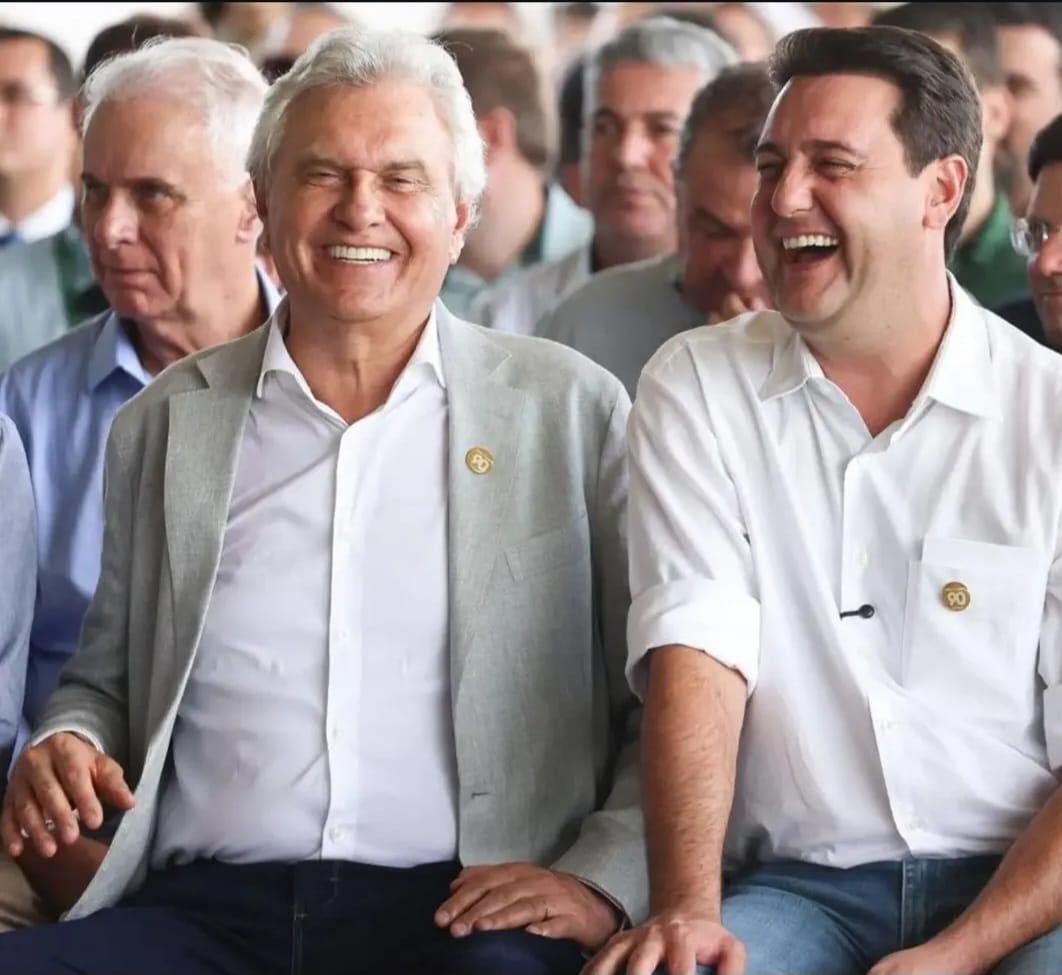 Os governadores de Goi&aacute;s, Ronaldo Caiado, e do Paran&aacute;, Ratinho J&uacute;nior