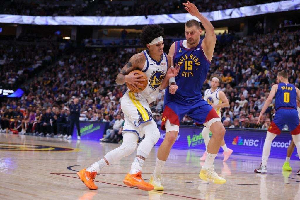 Warriors do brasileiro Gui Santos perderam para o Denver Nuggets por 116 a 93