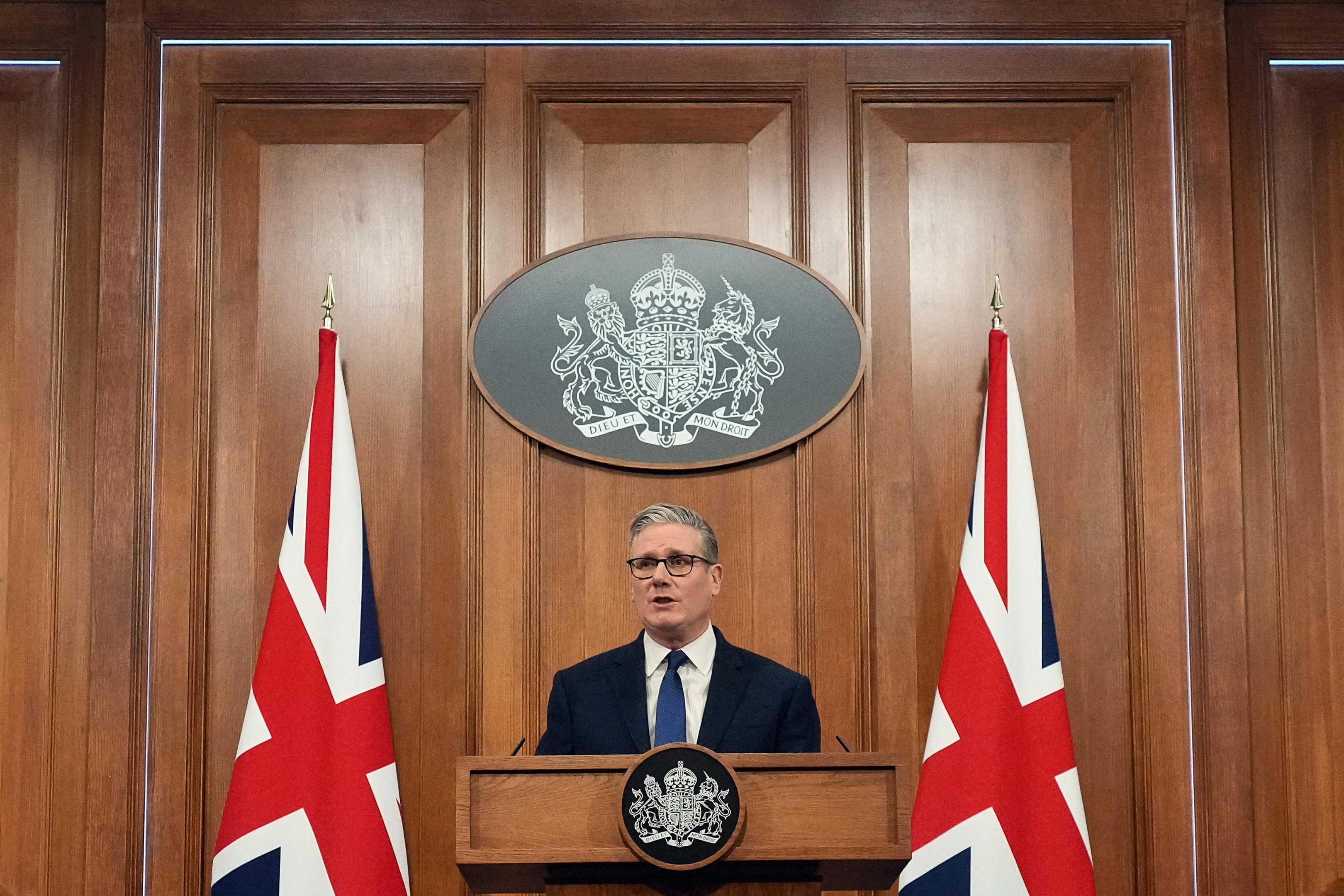 Iniciativa foi anunciada pelo primeiro-ministro brit&acirc;nico, Keir Starmer