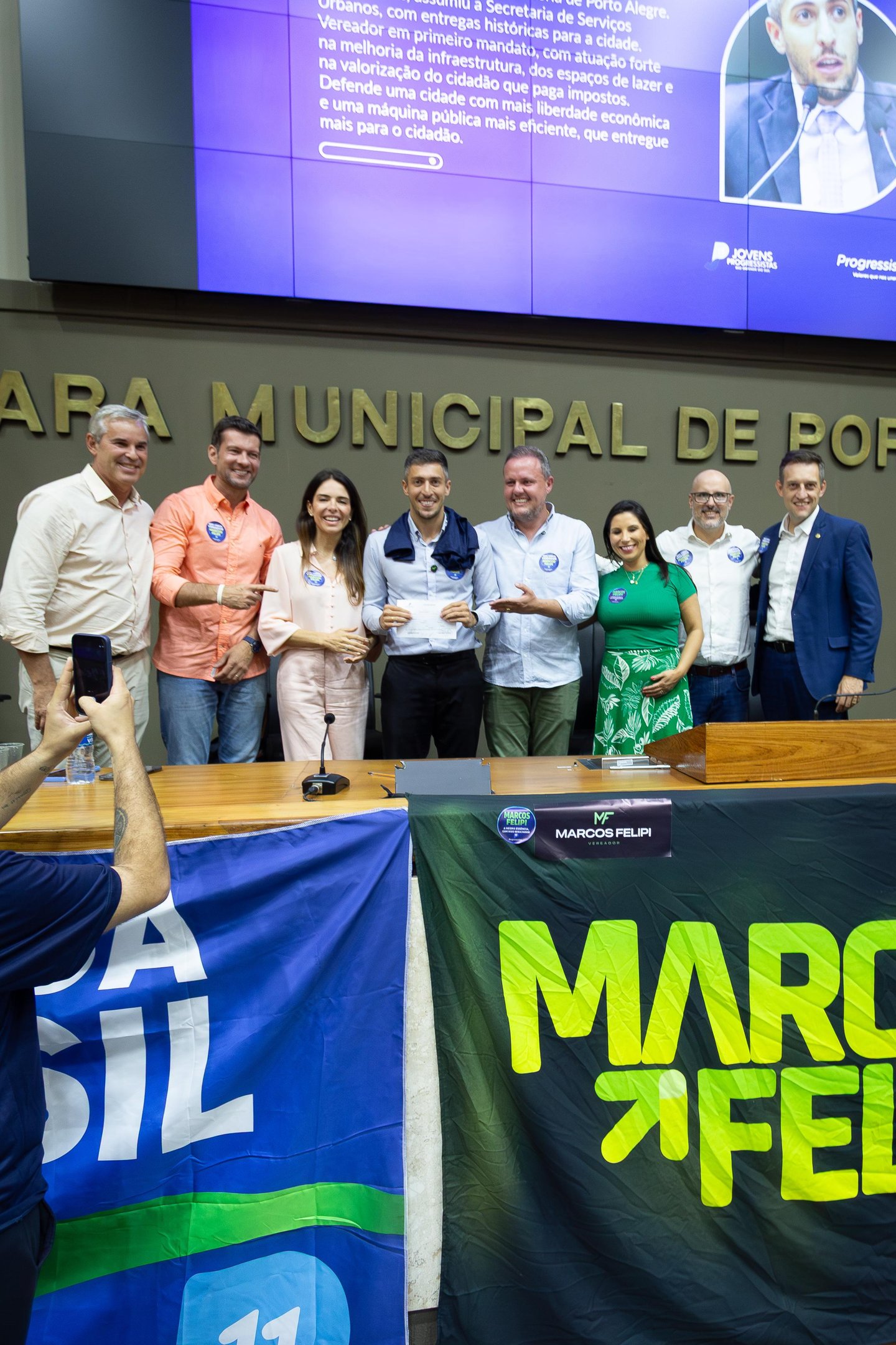 Ato de filia&ccedil;&atilde;o do vereador Marcos Felipi ao Progressistas aconteceu nesta ter&ccedil;a-feira (31)