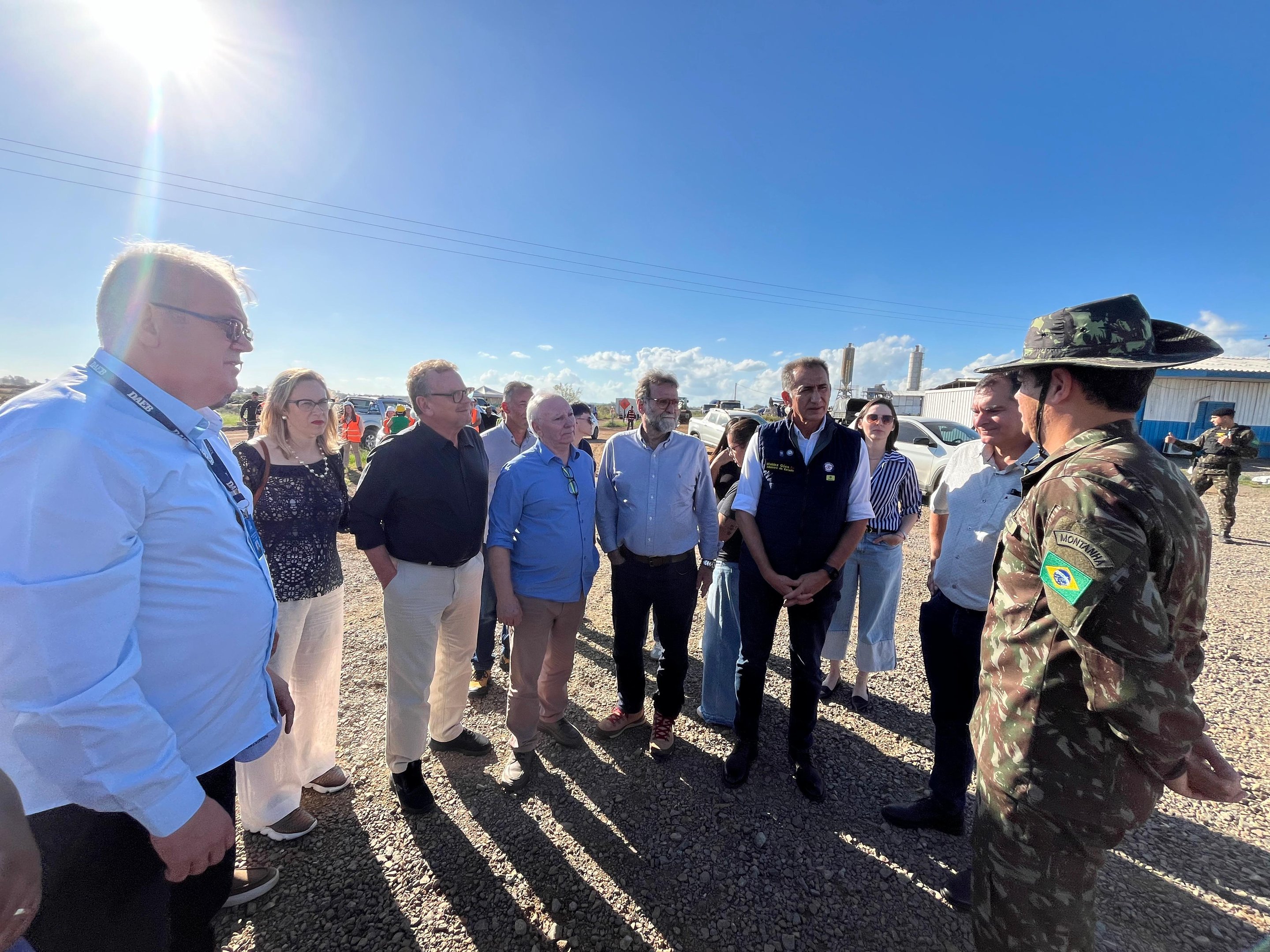 O ministro visitou as obras da barragem de Arvorezinha, que est&aacute; sendo constru&iacute;da junto ao arroio Piraizinho