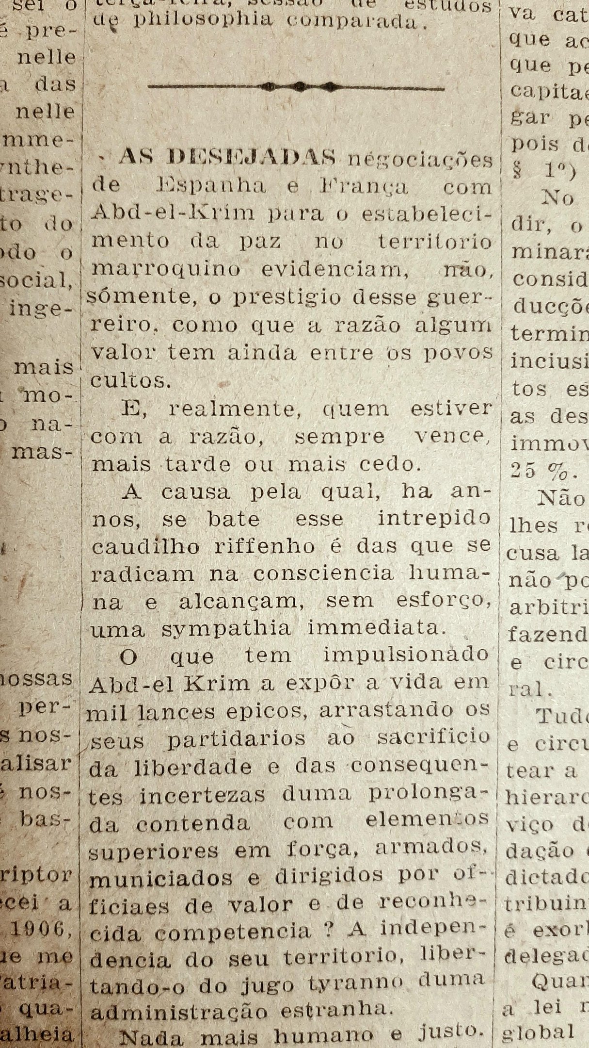 O l&iacute;der revolucion&aacute;rio comandou resist&ecirc;ncia das tribos do norte do Marrocos ao avan&ccedil;o imperialista de Espanha e de Fran&ccedil;a
