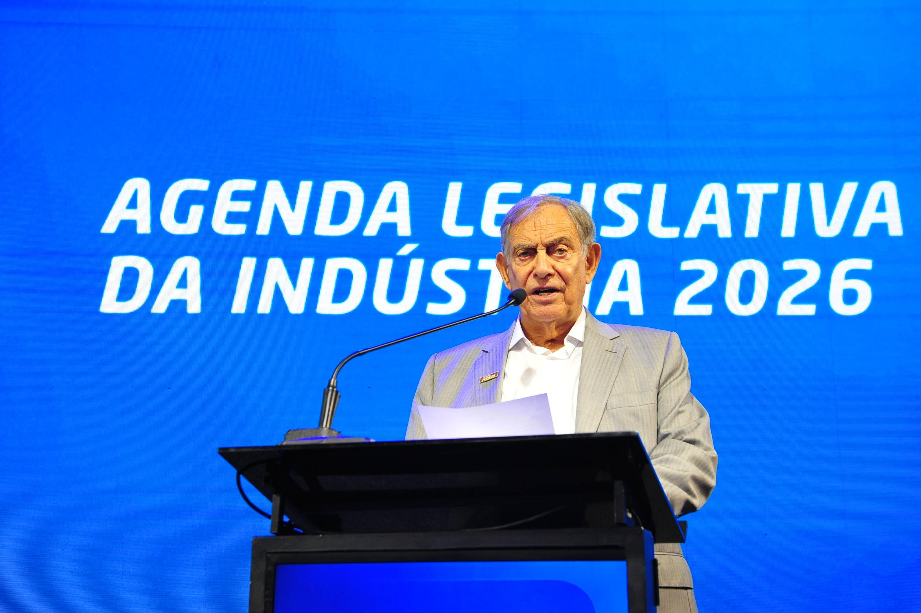 Sistema Fiergs lan&ccedil;a a Agenda Legislativa de 2026. Com a fala, presidente da Fiergs, Claudio Bier.