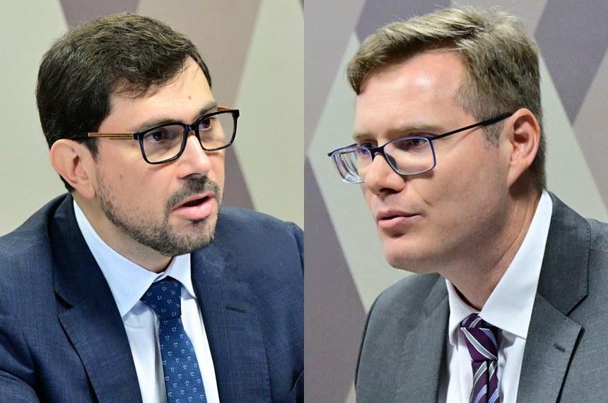 M&aacute;rcio Barra Lima (E) e Carl Olav Smith foram aprovados de forma un&acirc;nime pela CCJ para integrar o CNMP   Fonte: Ag&ecirc;ncia Senado