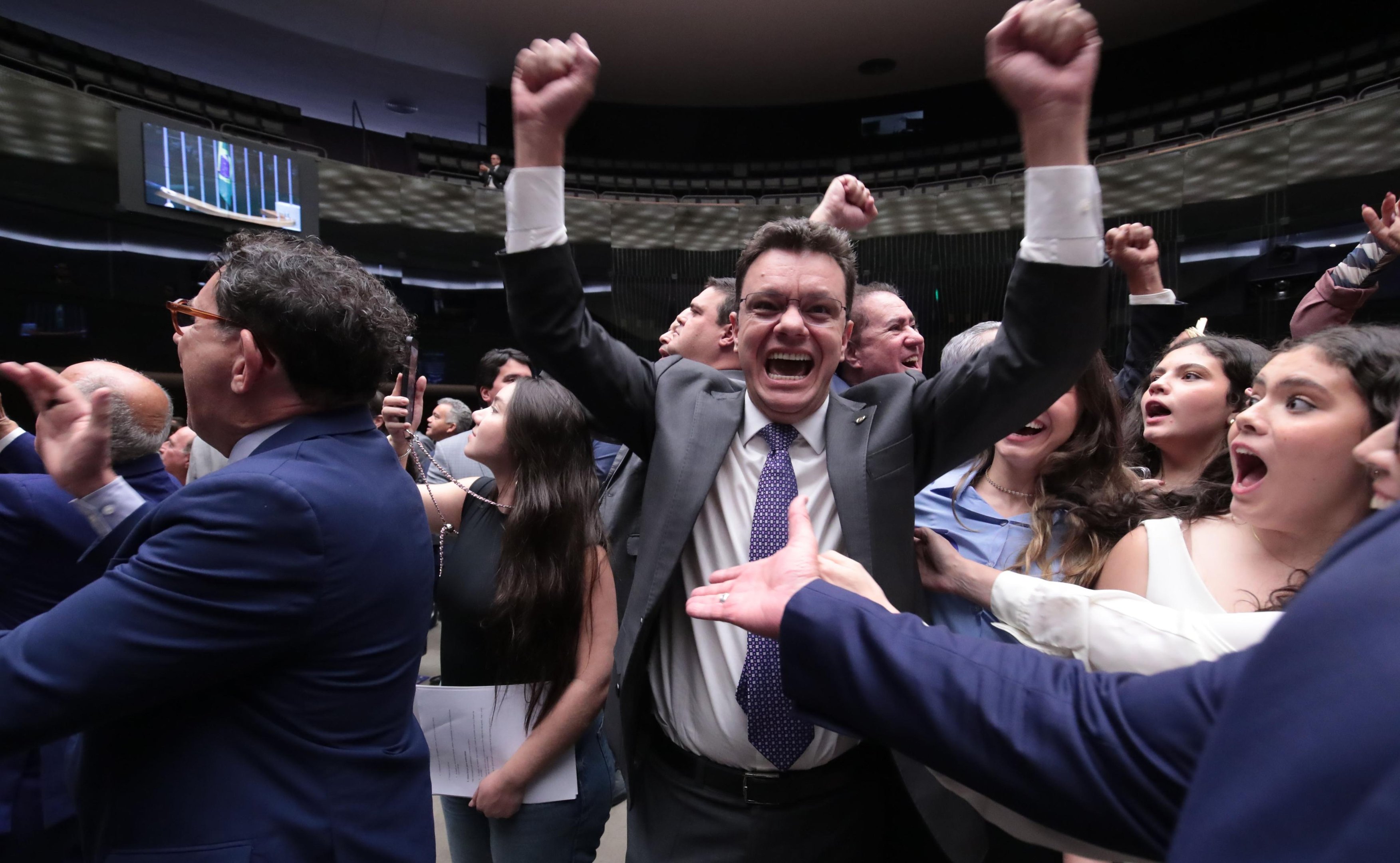 O deputado teve o apoio do presidente da C&acirc;mara dos Deputados, Hugo Motta (Republicanos-PB)