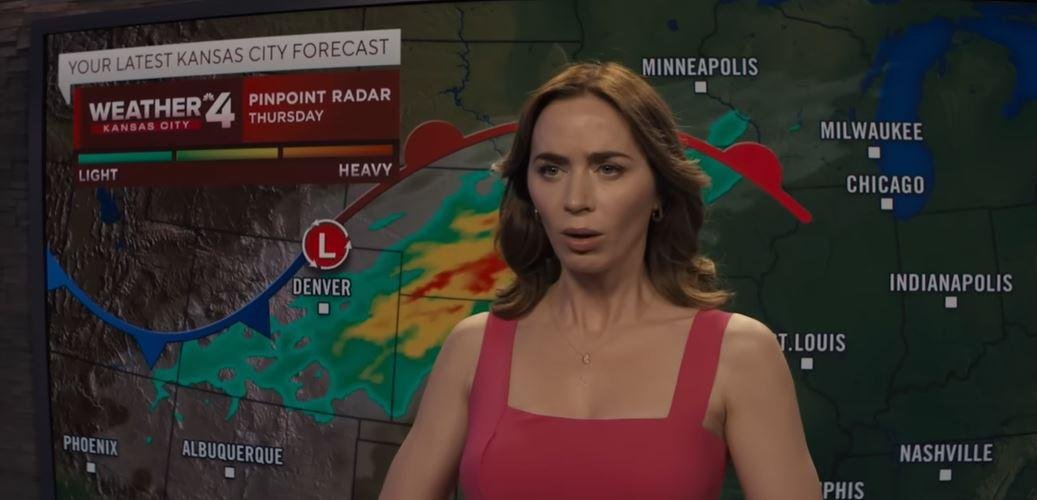 Emily Blunt em cena do filme 'Dia D', de Spielberg