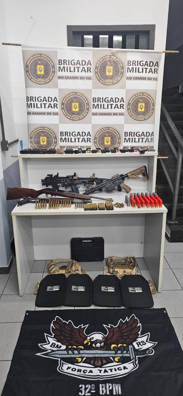 Arsenal foi apreendido no bairro Celeste, em Campo Bom, no Vale do Sinos