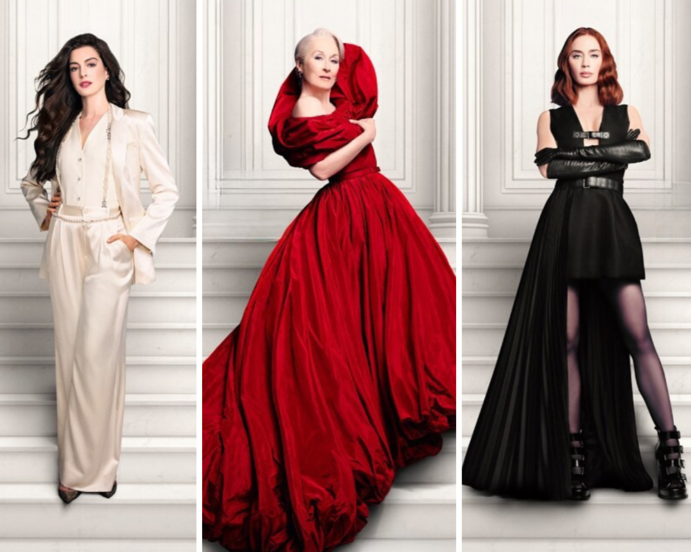 Anne Hathaway, Meryl Streep e Emily Blunt estrelam a sequ&ecirc;ncia de O Diabo Veste Prada, que chega aos cinemas em 30 de abril