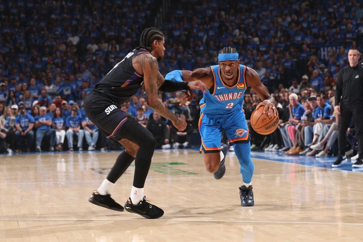 Shai Gilgeous-Alexander, do Oklahoma City Thunder, &eacute; o favorito ao pr&ecirc;mio de MVP
