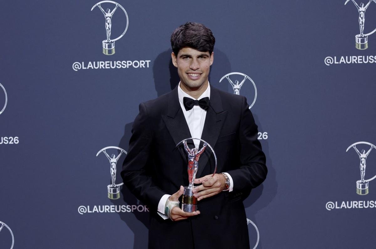 Alcaraz comentou sua recupera&ccedil;&atilde;o durante a cerim&ocirc;nia do Pr&ecirc;mio Laureus