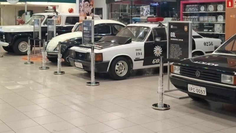 Ve&iacute;culos expostos fazem parte do acervo do Museu da Pol&iacute;cia Civil do Estado