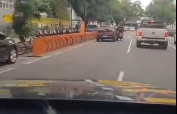 Durante a fuga, criminoso atropelou motociclista