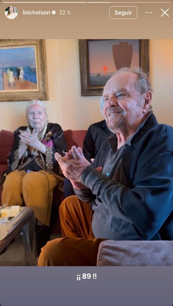 Jack Nicholson voltou a chamar a aten&ccedil;&atilde;o dos f&atilde;s ao completar 89 anos com uma apari&ccedil;&atilde;o rara