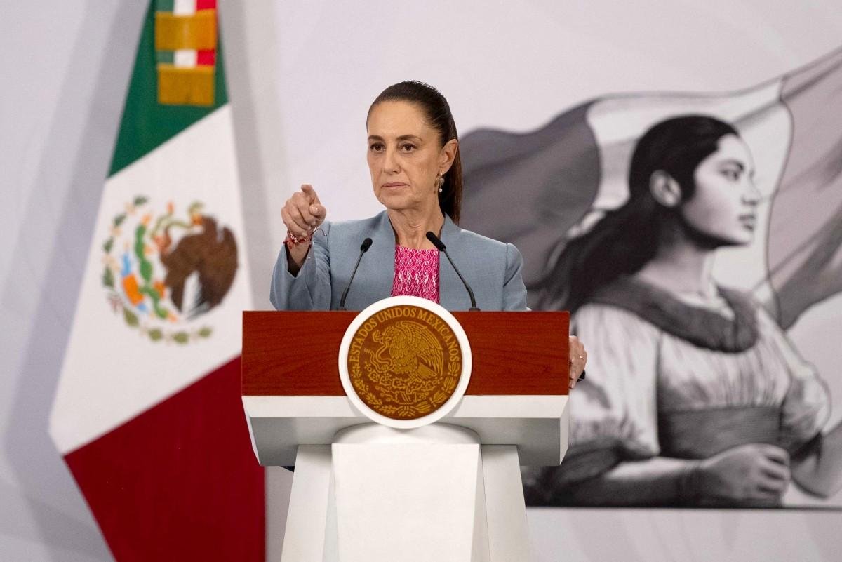 "N&atilde;o desejamos entrar em conflito com os Estados Unidos", disse Sheinbaum